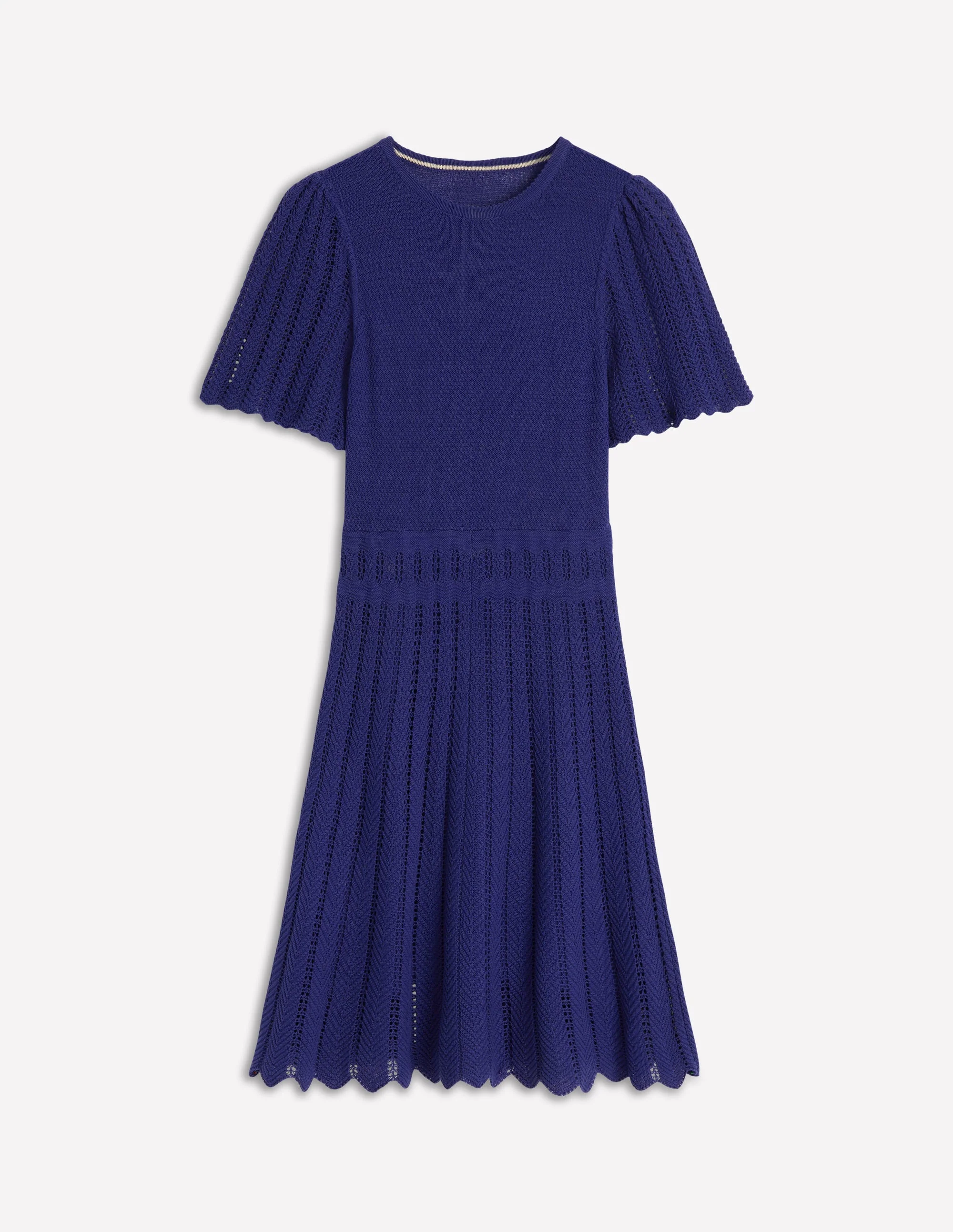Cotton Stitch Crew Dress-Twilight Blue - Image 5