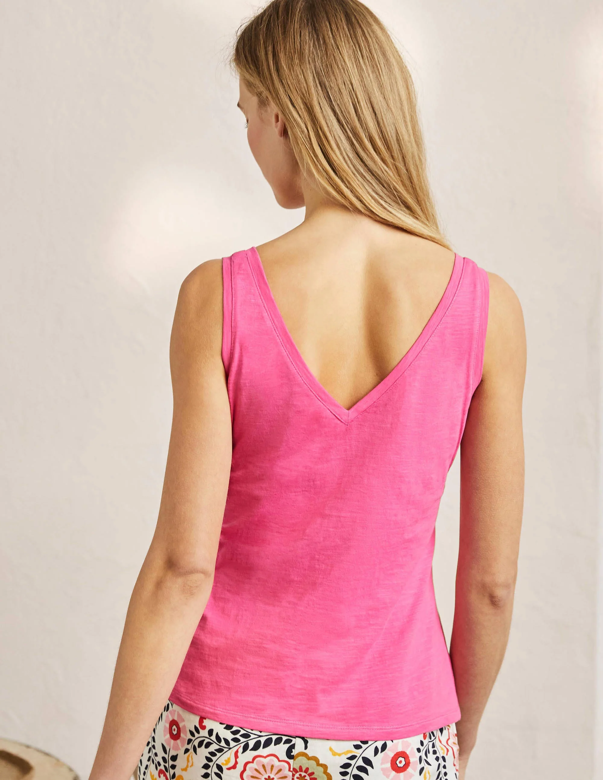 Cotton Tank Top-Festival Pink - Image 3