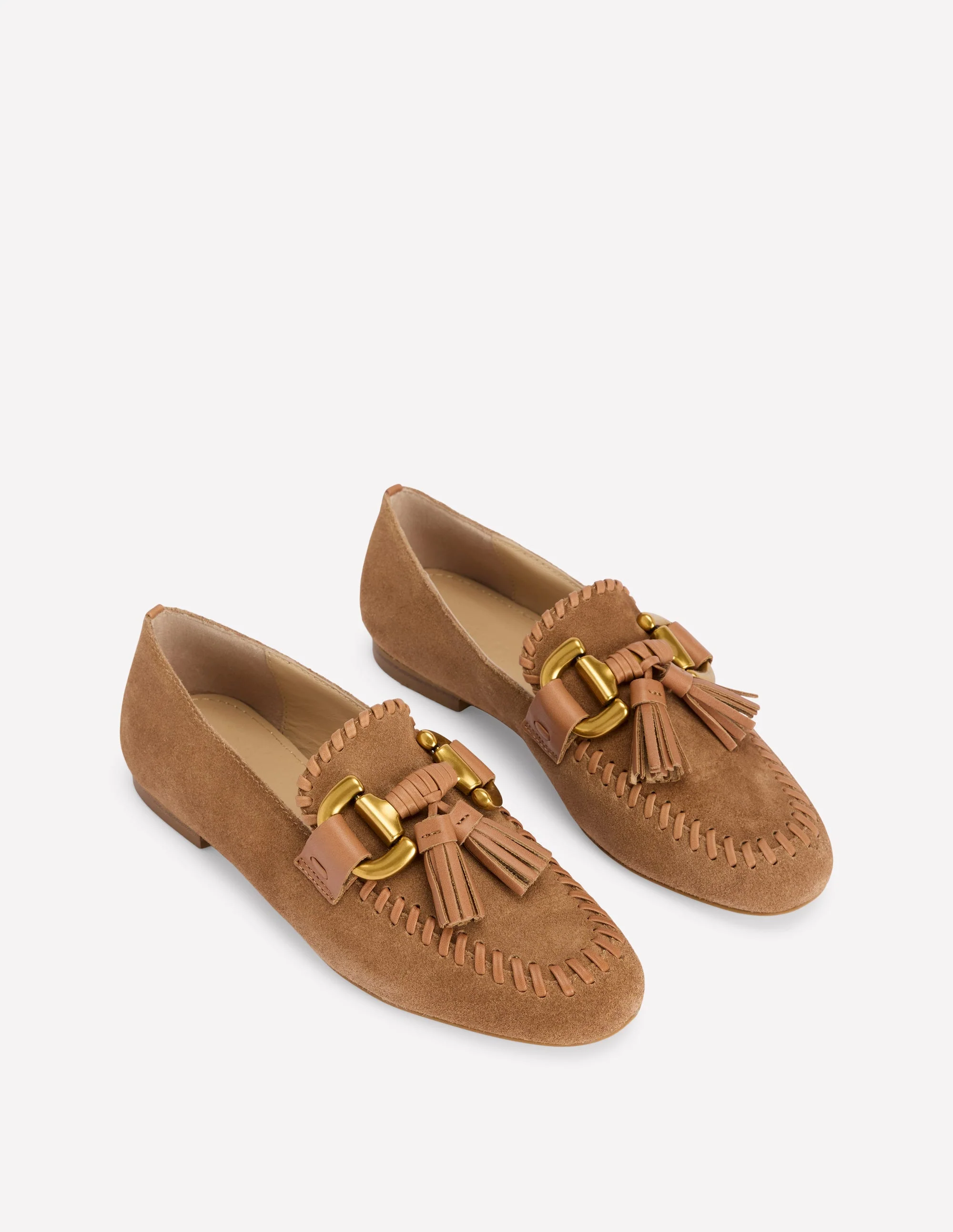 Covered Iris Snaffle Loafers-Tan - Image 3