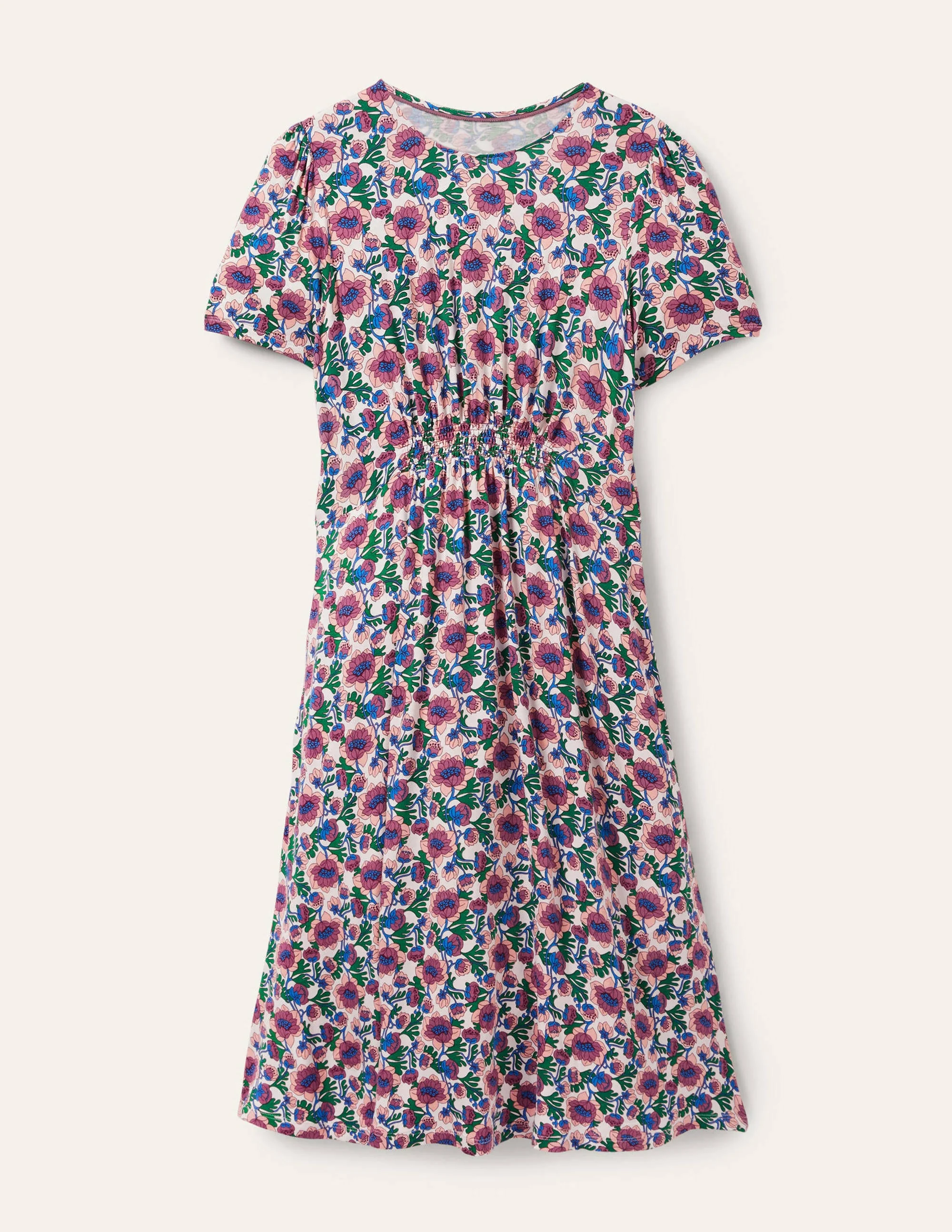 Crew Neck Jersey Dress-Multi Terrace Bud - Image 6