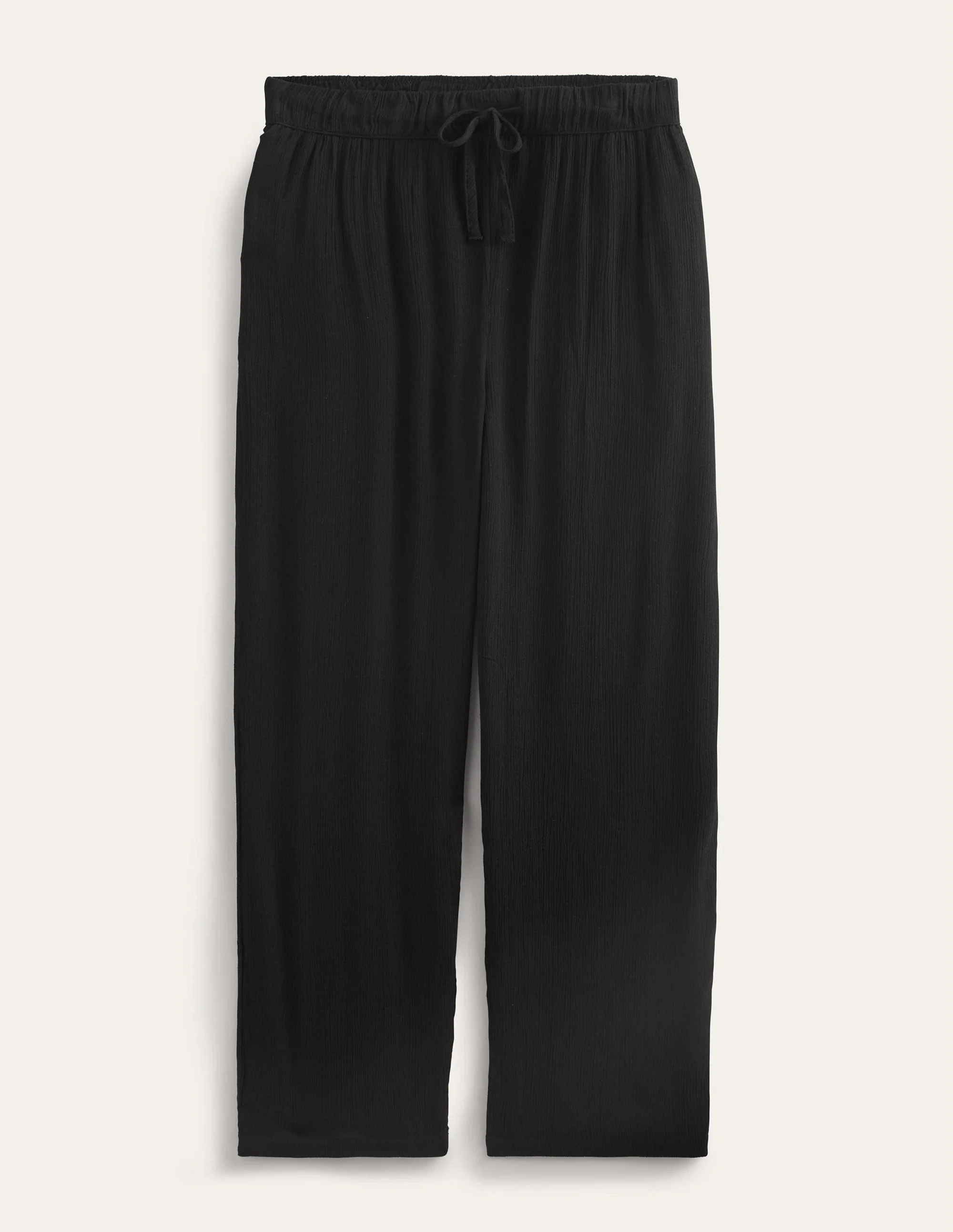 Crinkle Tapered Pants-Black - Image 5