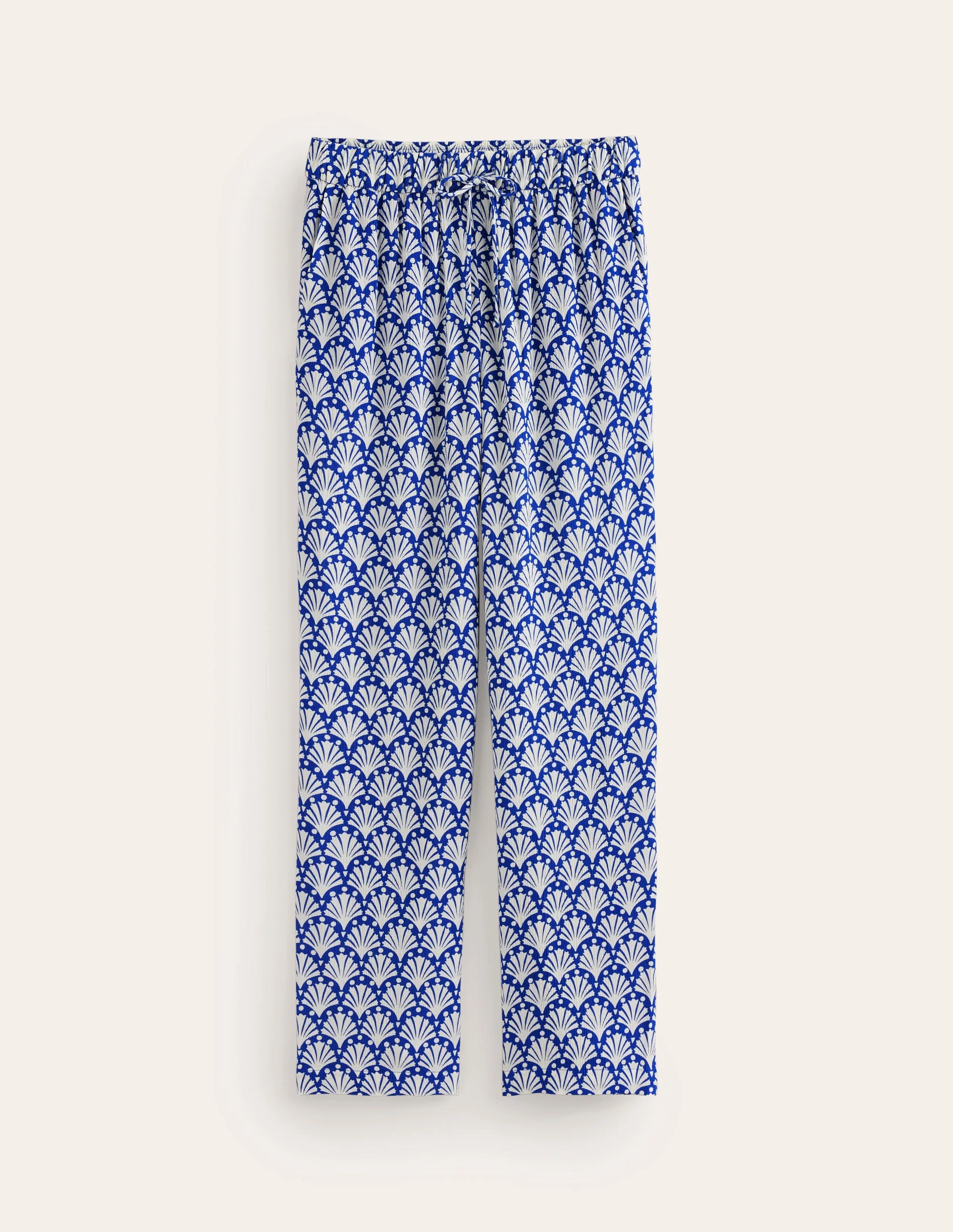 Crinkle Tapered Pants-Surf the Web and Ivory, Shells - Image 5