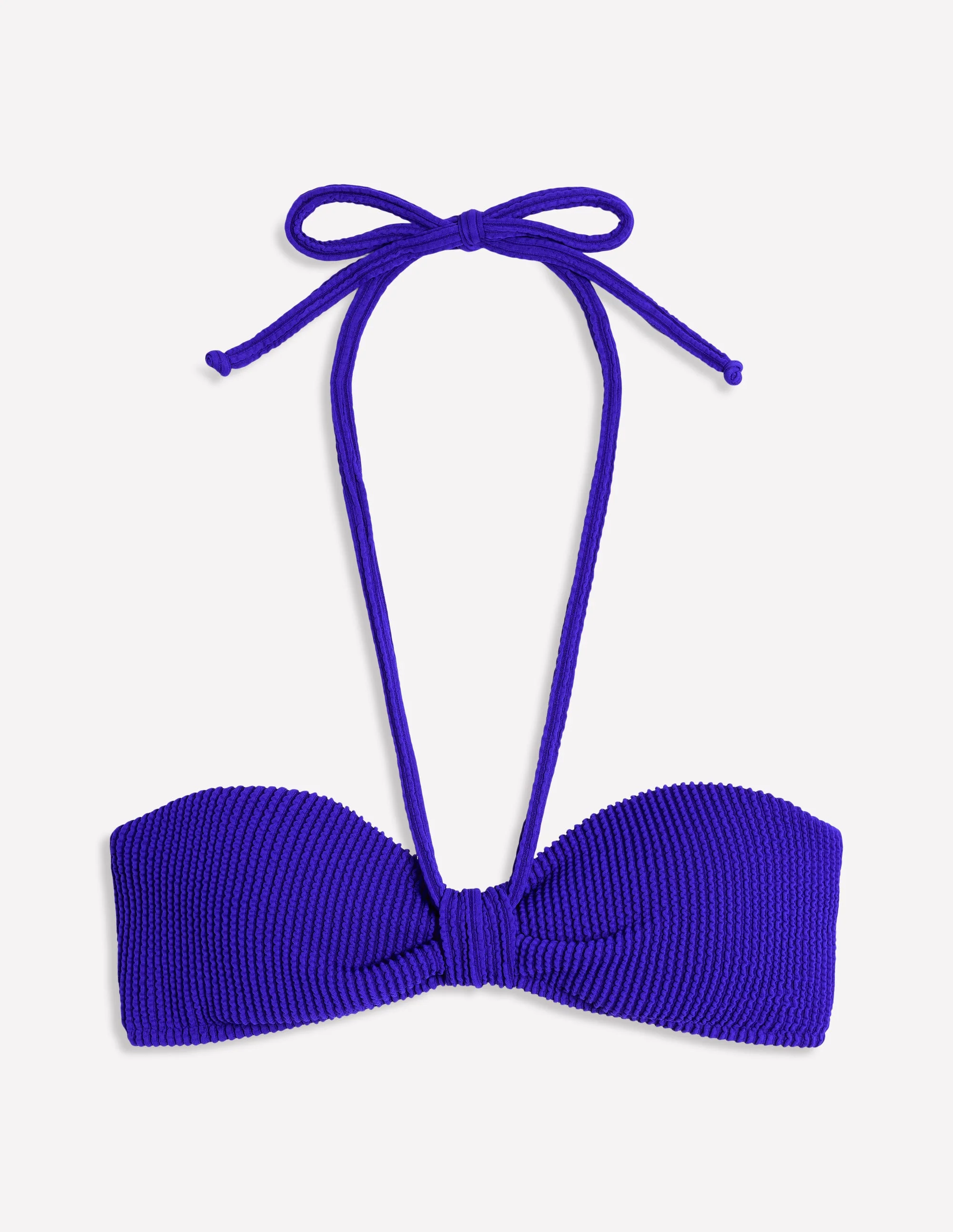 Crinkle Texture Bikini Top-Cobalt - Image 8