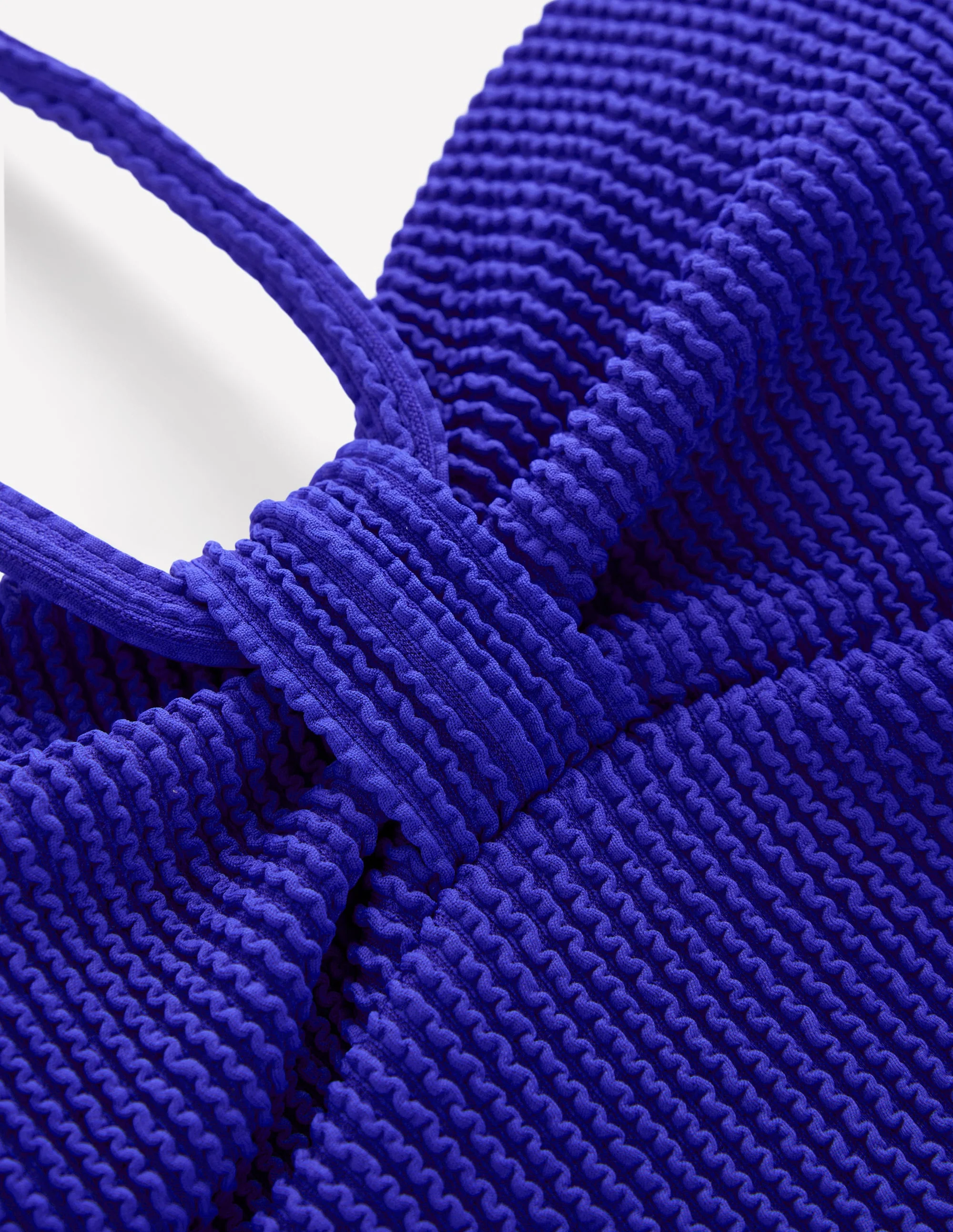 Crinkle Texture Swimsuit-Cobalt - Image 8