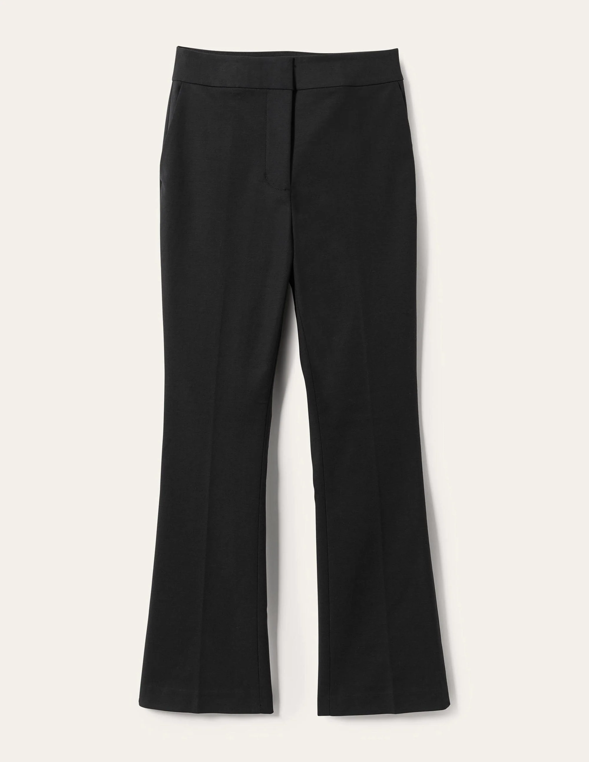 Cropped Flare Pants-Black - Image 11