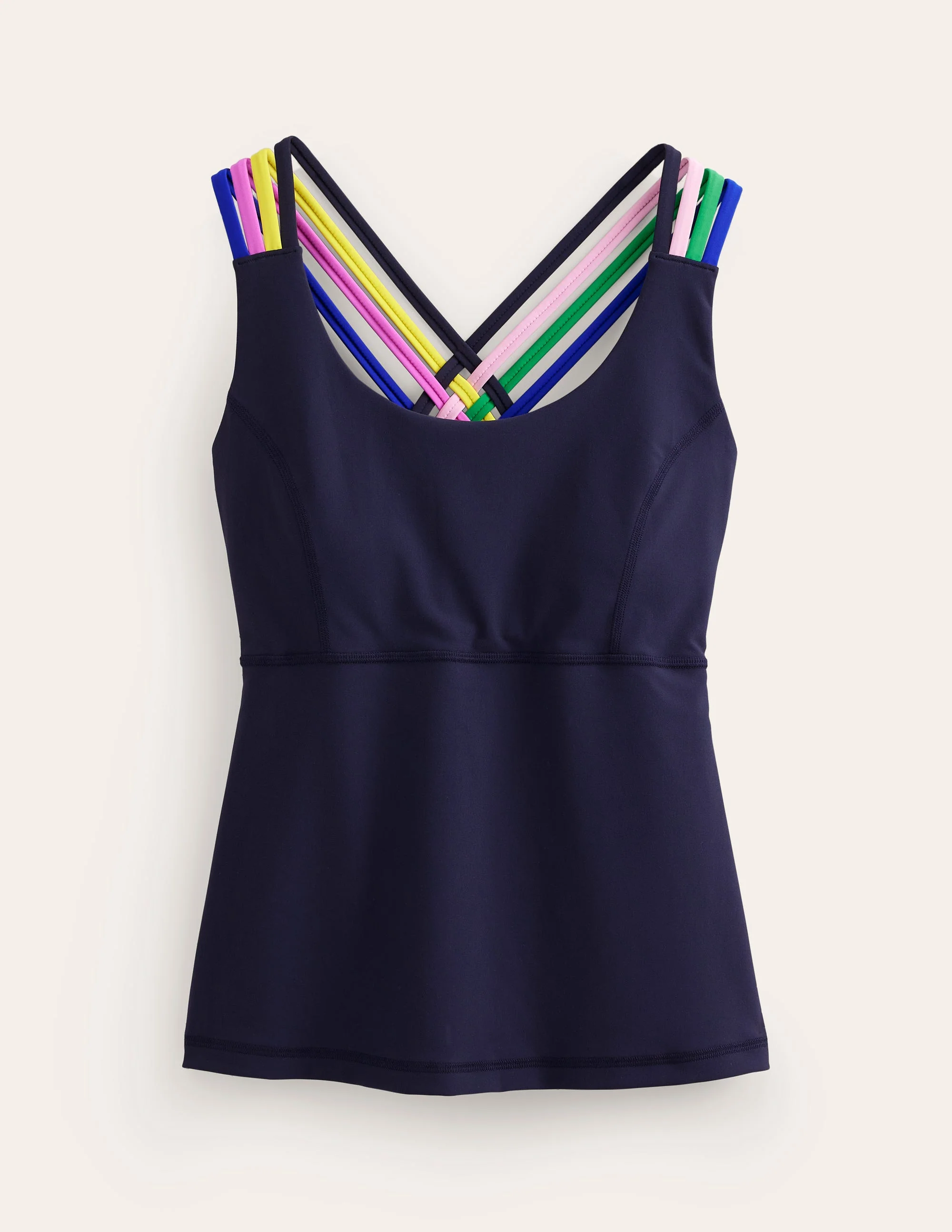 Cross Back Active Vest-Navy, Multi - Image 5
