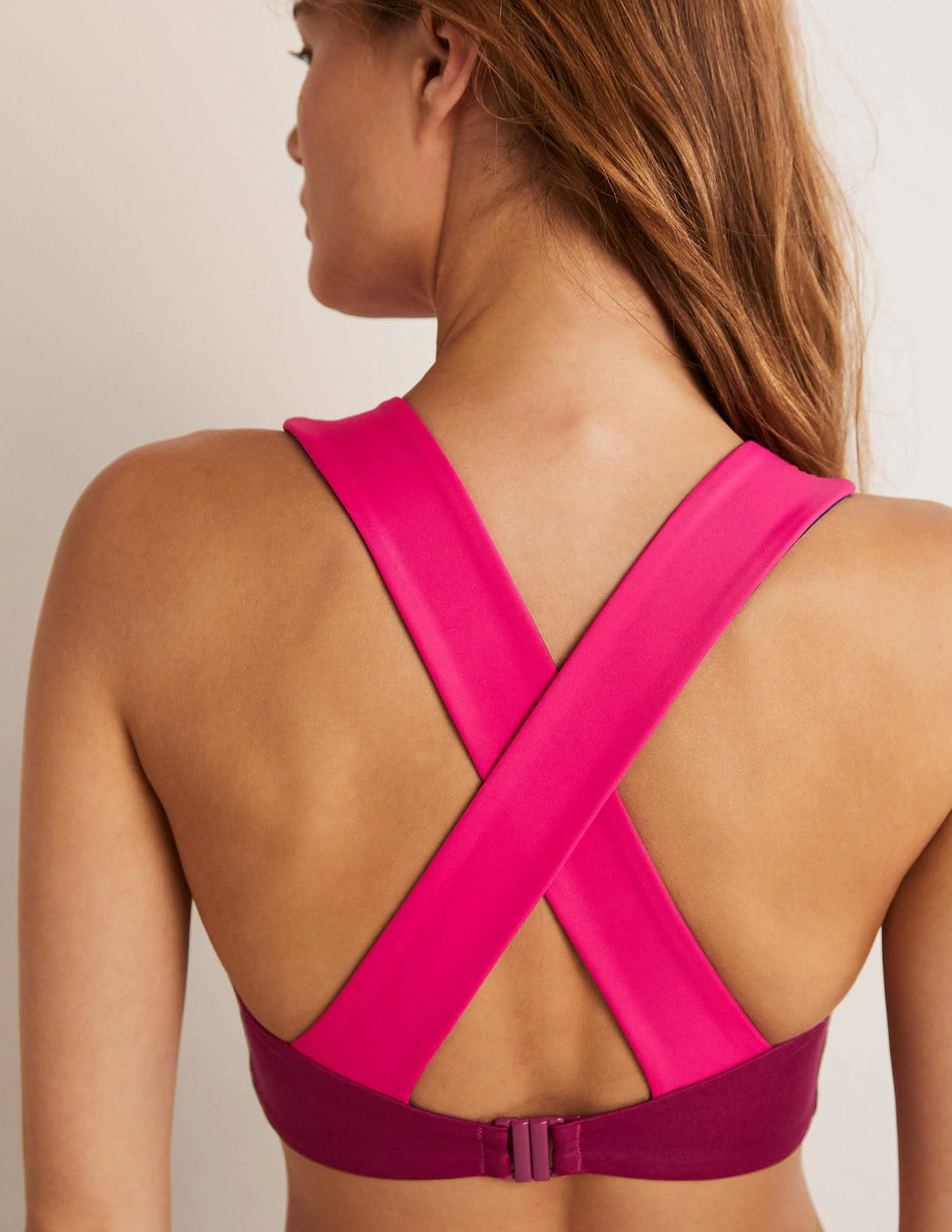 Cross-back Bikini Top-Fallen Fruit - Image 2