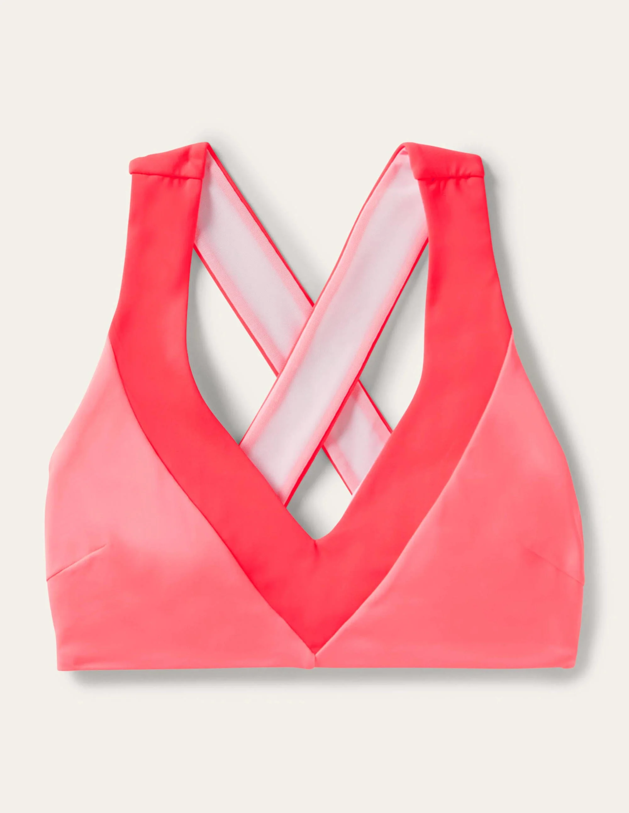 Cross-back Bikini Top-Fizzy Fusion Colourblock - Image 5