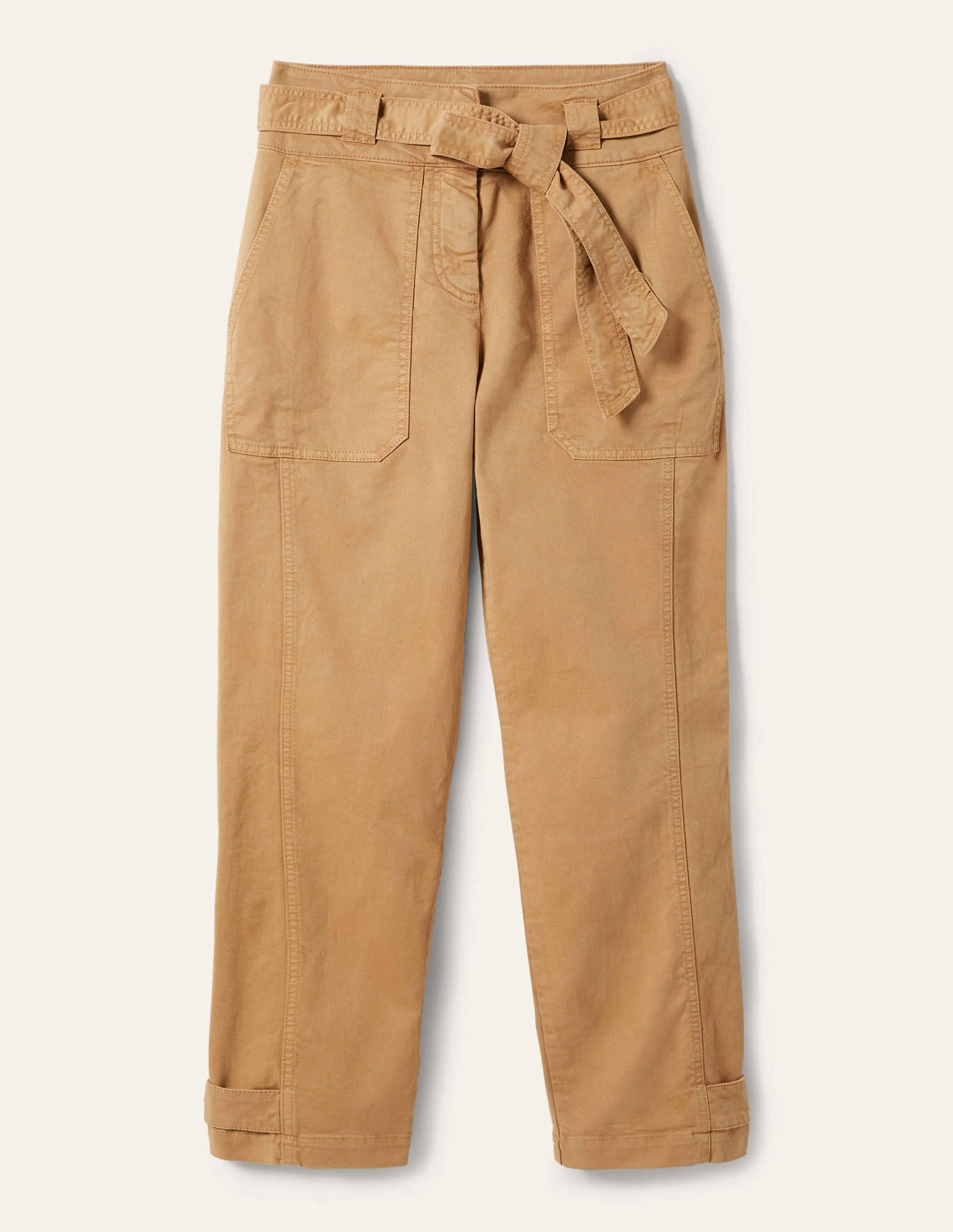 Cuff Strap Tie Pants-Ground Ginger - Image 5
