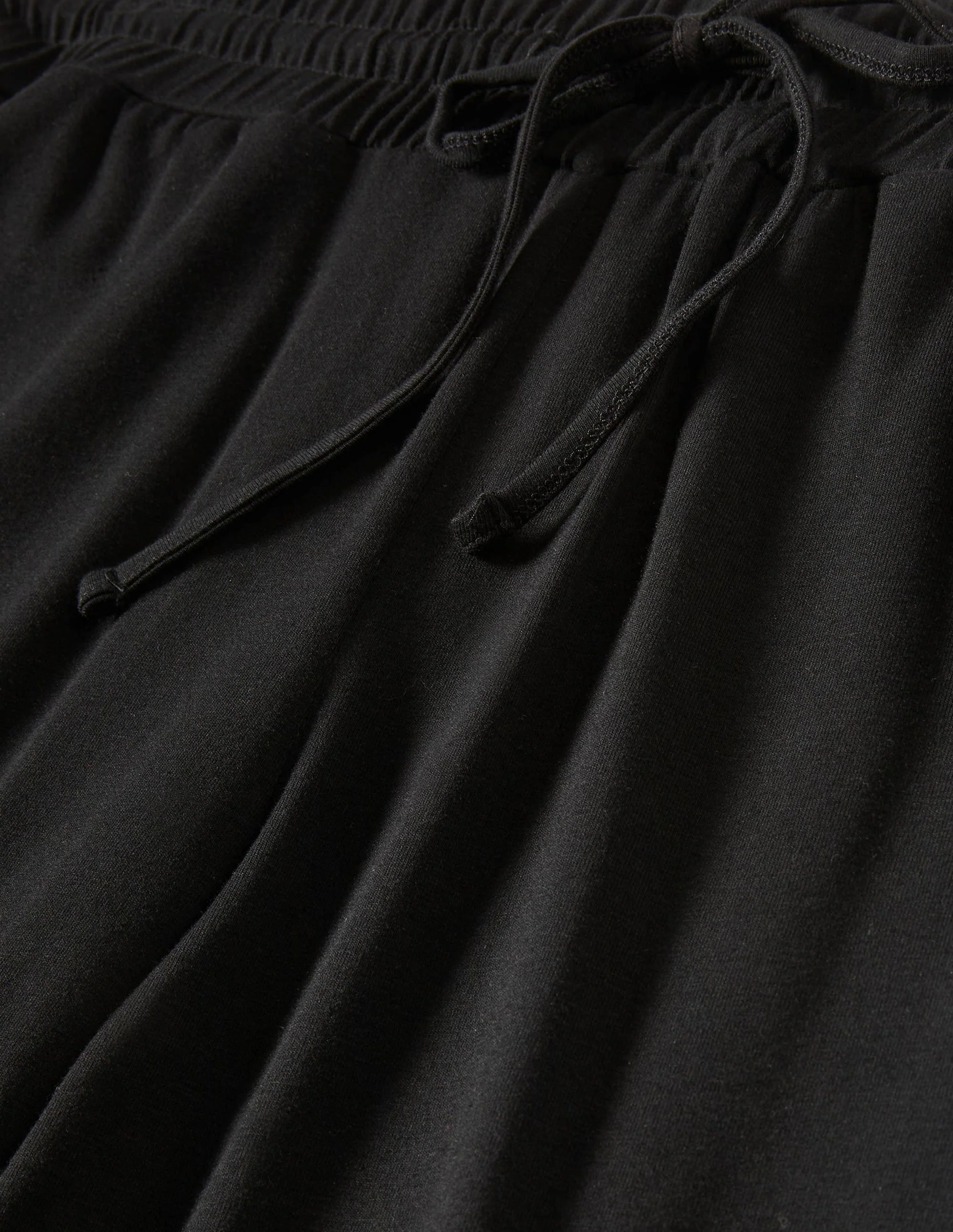 Cuffed Jersey Joggers-Black - Image 8