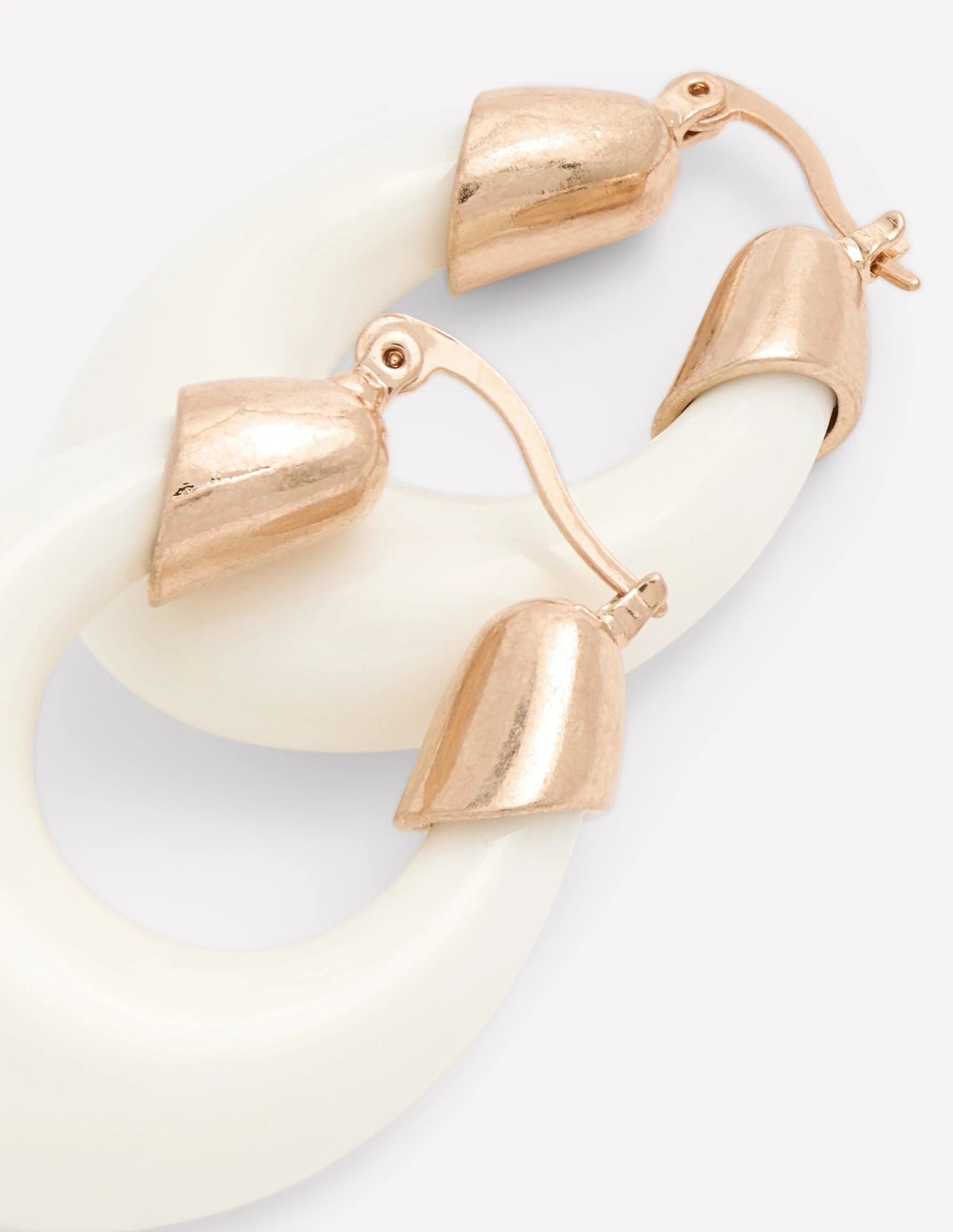 Curved Resin Hoops-Ivory - Image 2