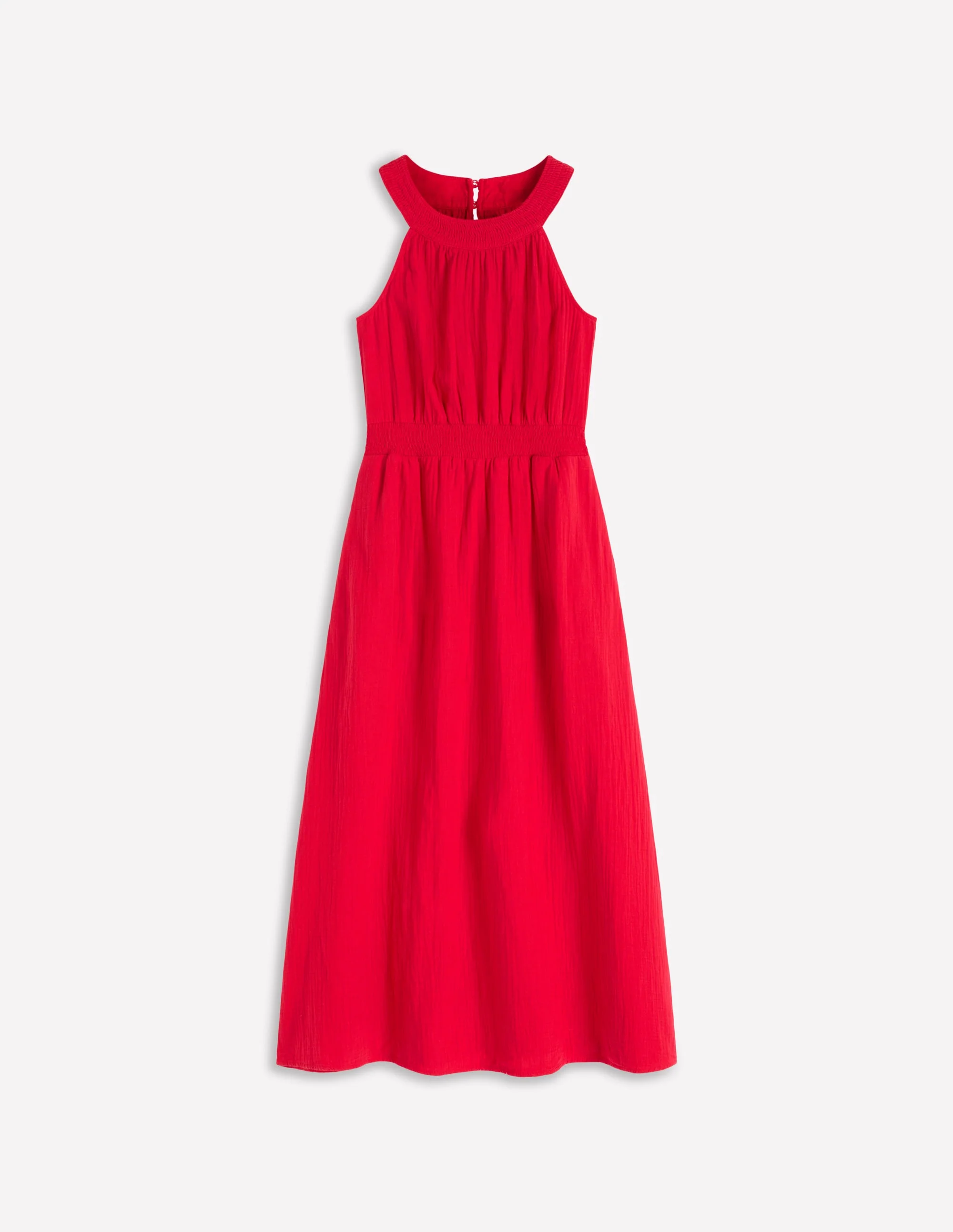 Daphne Double Cloth Dress-Salsa - Image 5
