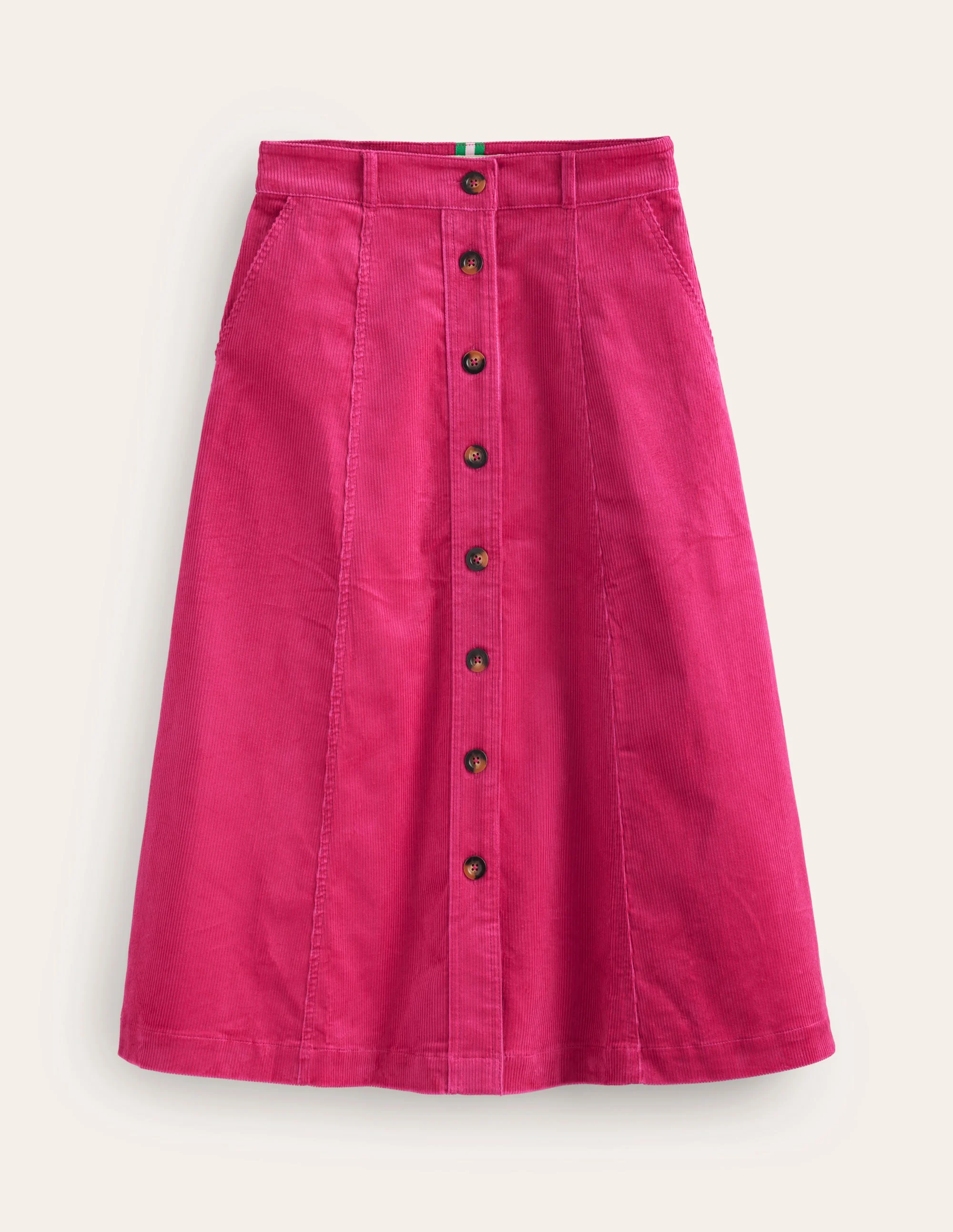 Davina Cord Midi Skirt-Cherry Jam - Image 5