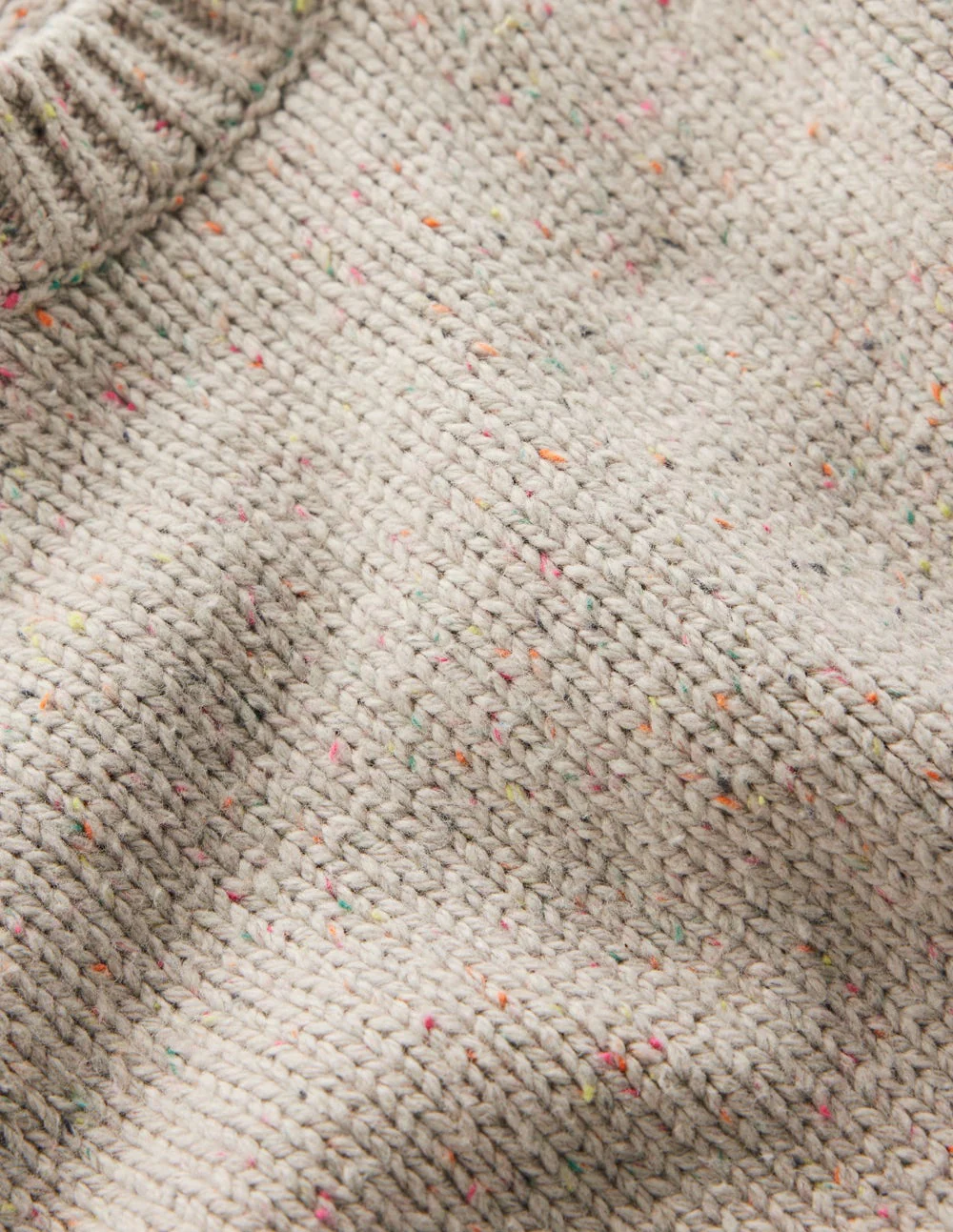 Davina Puff Sleeve Sweater-Ivory, Nep - Image 7