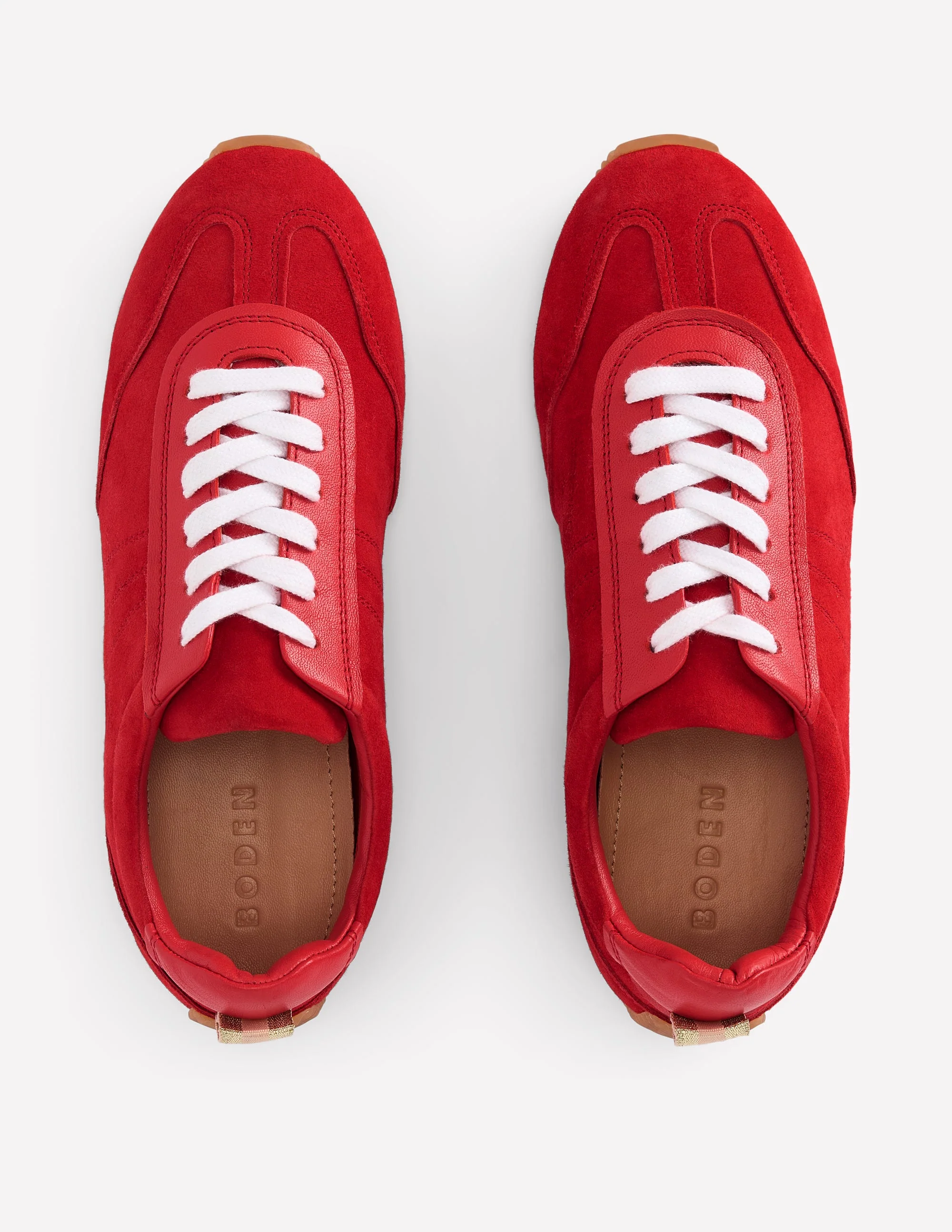 Delphine Slim Sole Trainers-Red - Image 7