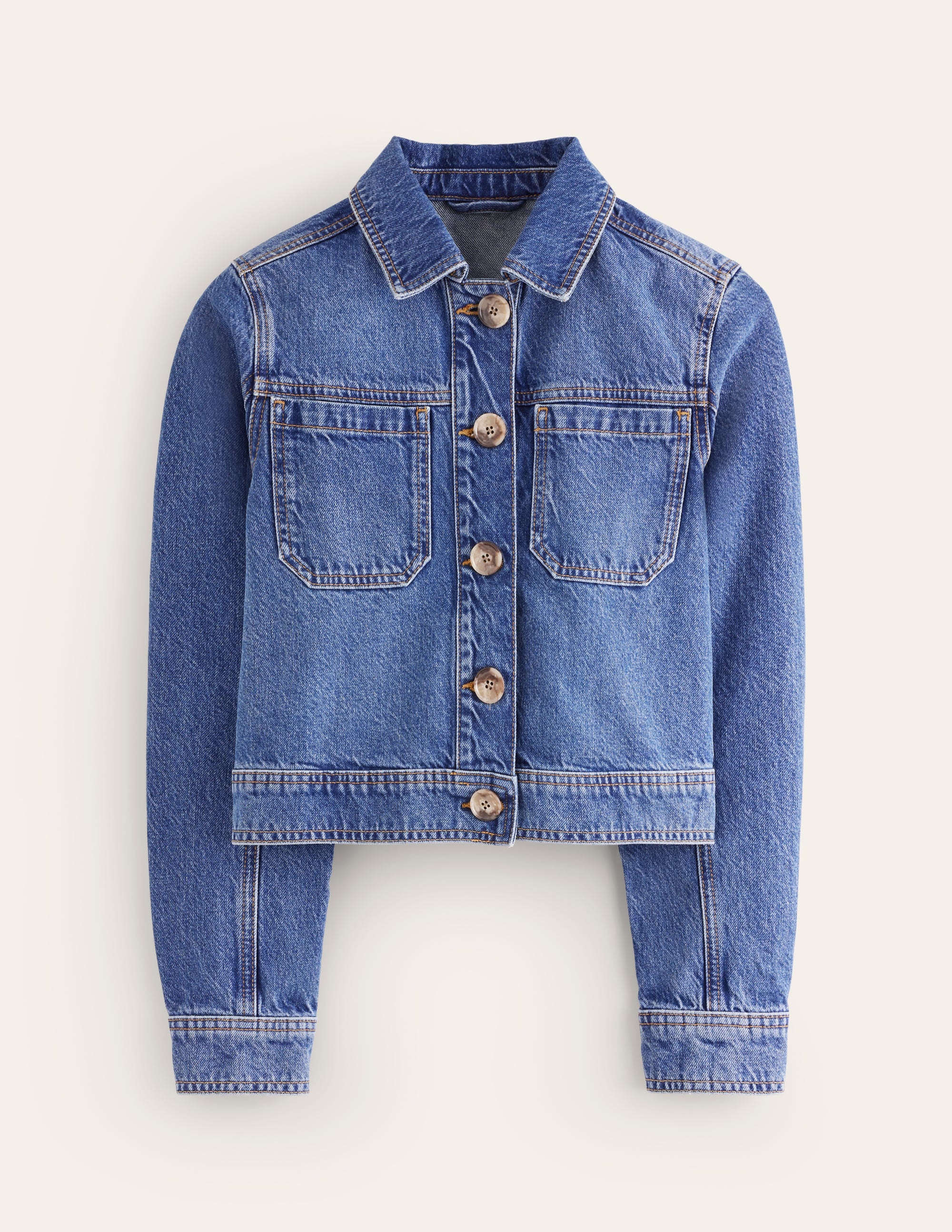 Denim Chore Jacket-Mid Vintage - Image 7