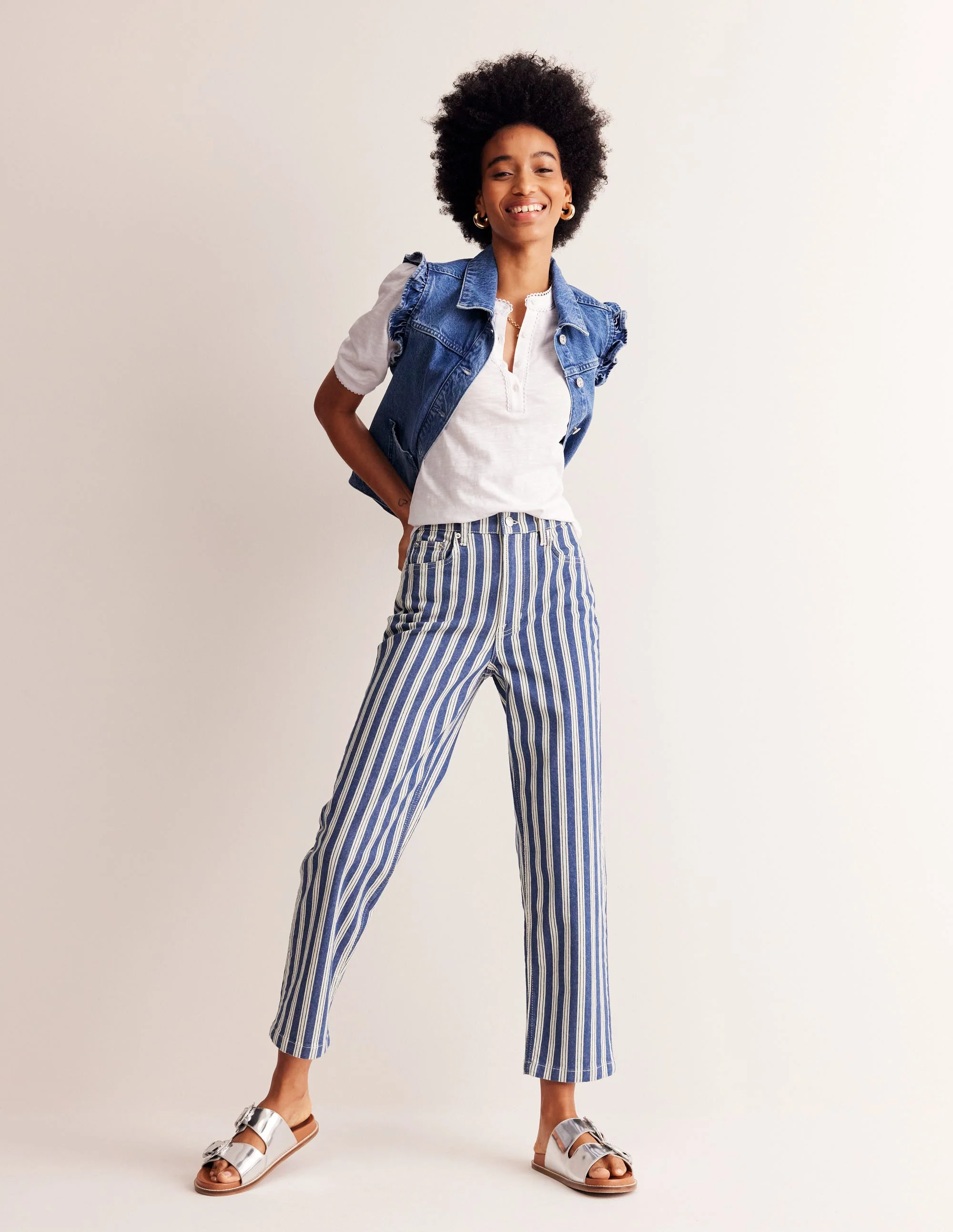 Denim Vest-Mid Vintage Denim - Image 5