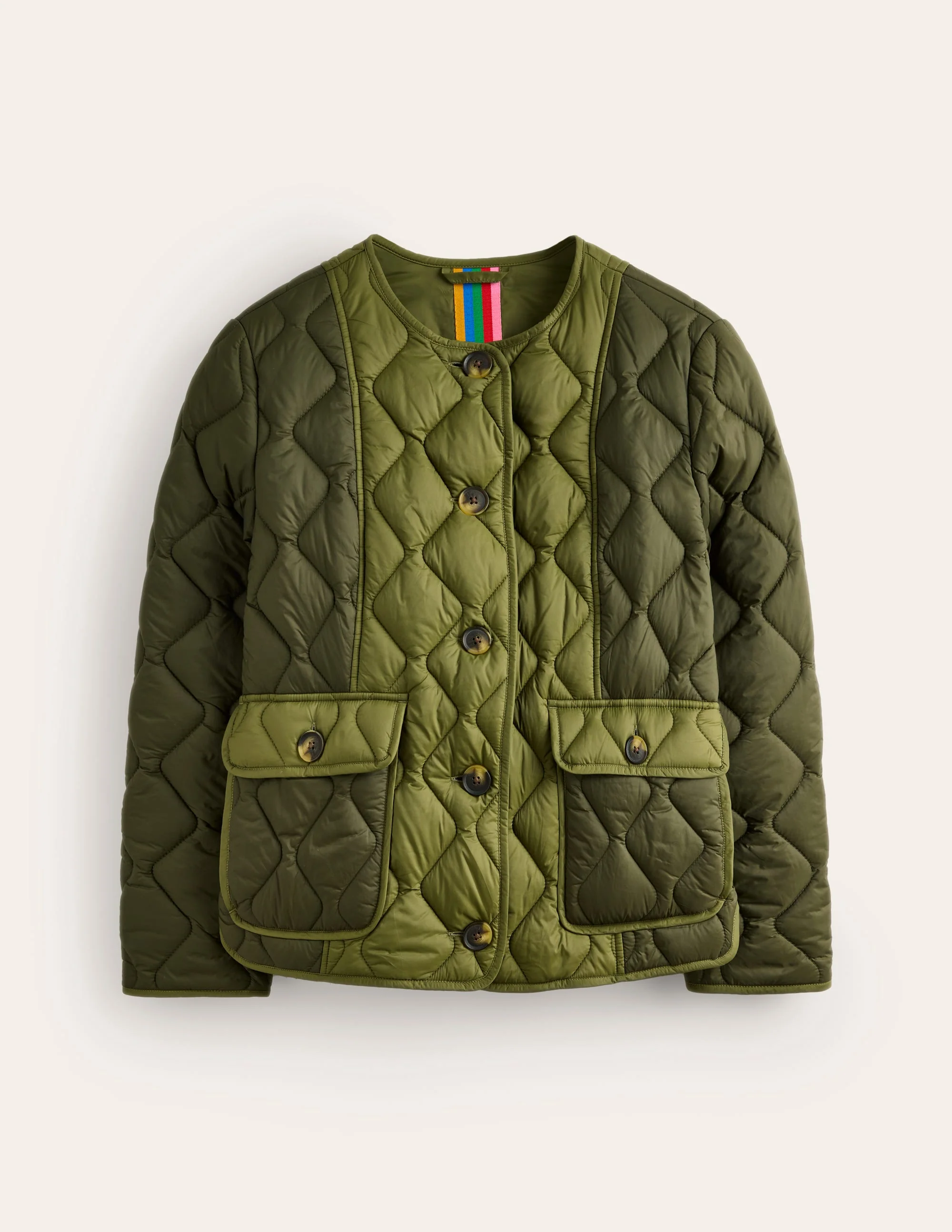 Derby Quilted Jacket-Winter Moss - Image 8