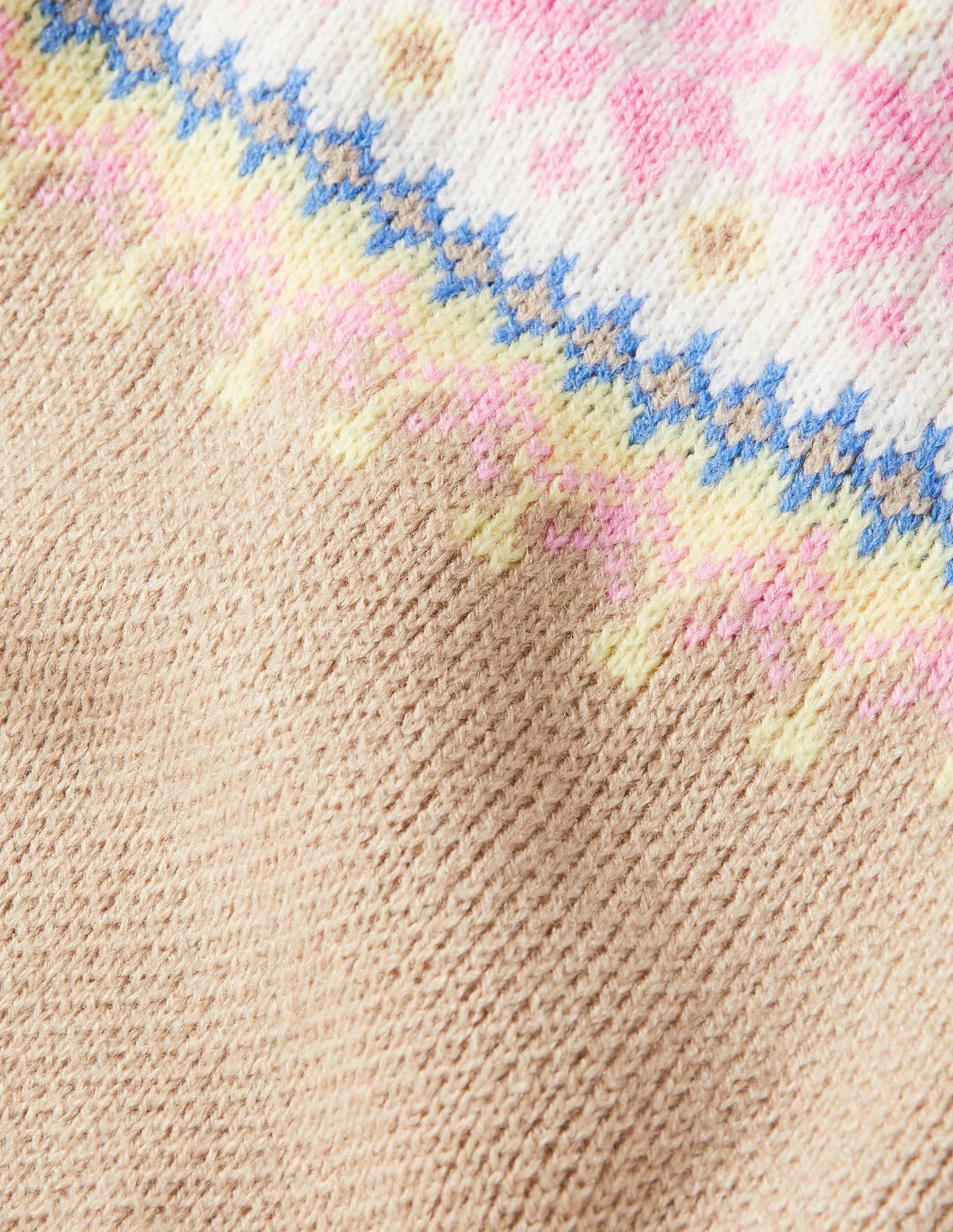 Dog Fair Isle Jumper-Mink Melange - Image 2