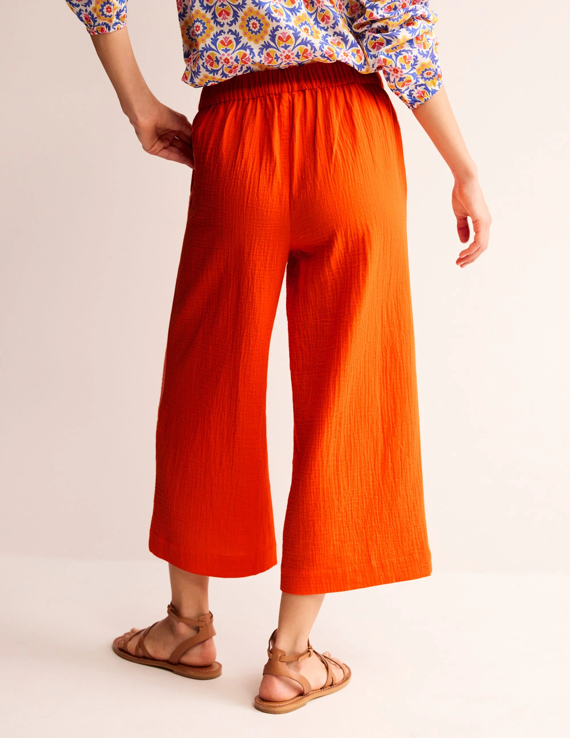 Double Cloth Pants-Mandarin Orange - Image 3