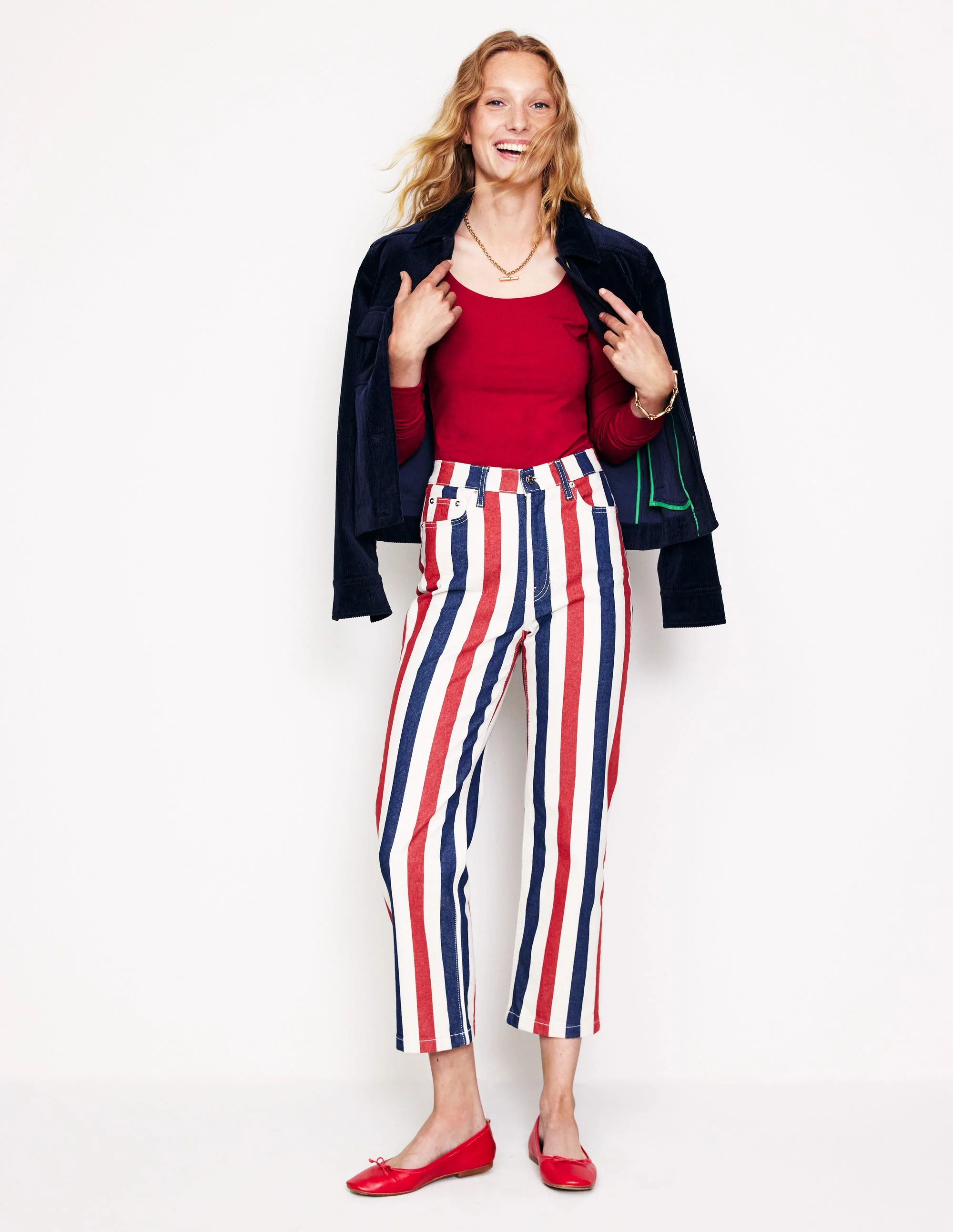 Double Layer Scoop Long Sleeve-Red Liquorice - Image 4