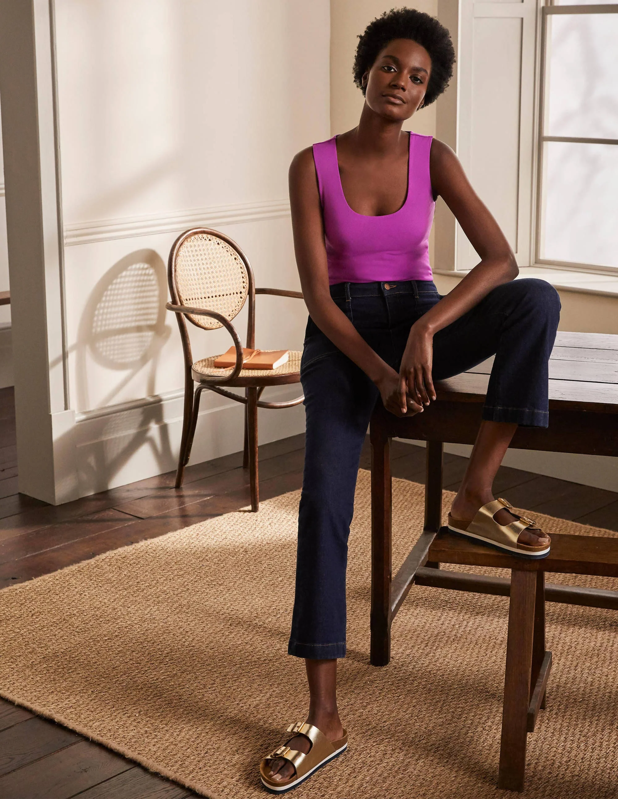 Double Layer Tank-Regal Purple