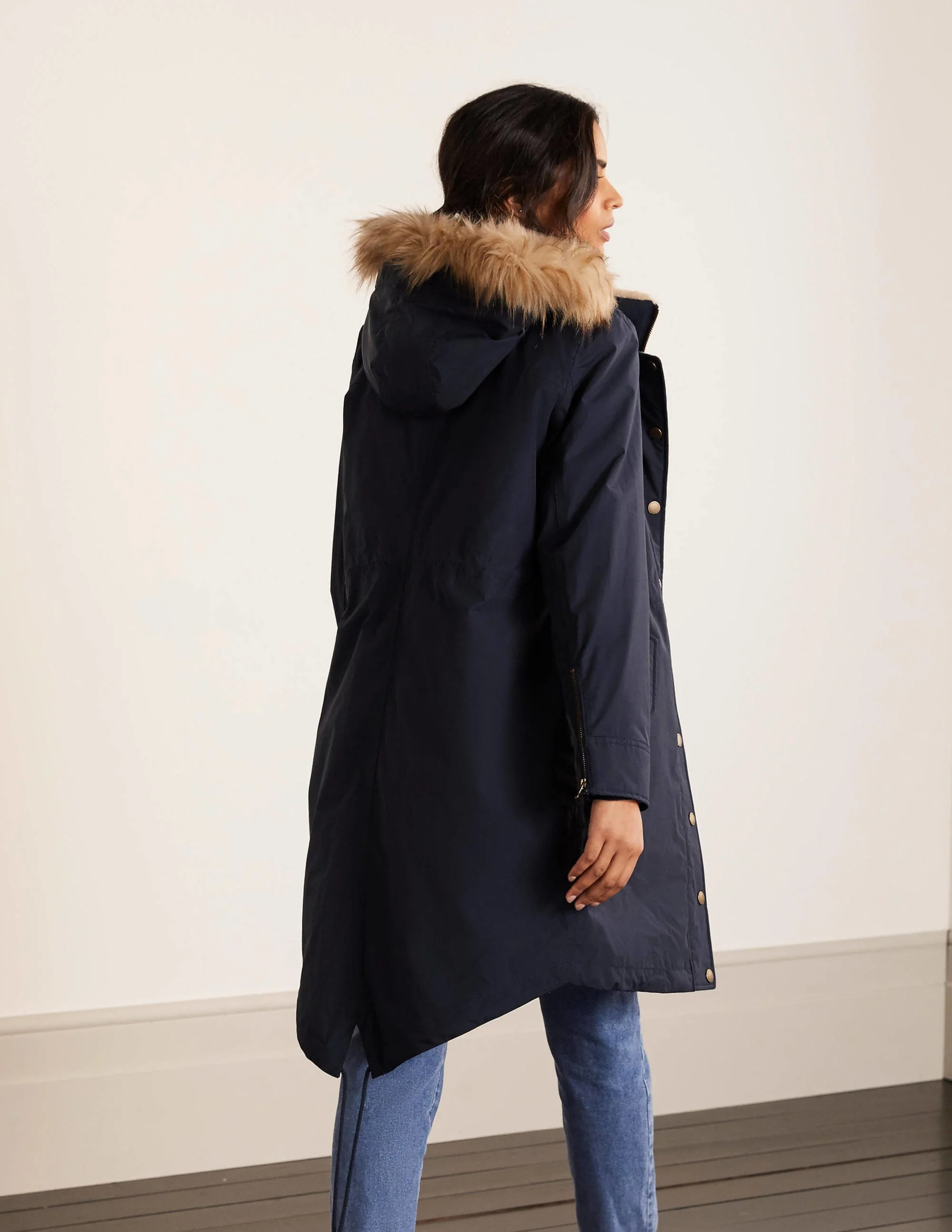 Dunbar Waterproof Parka-Navy - Image 4