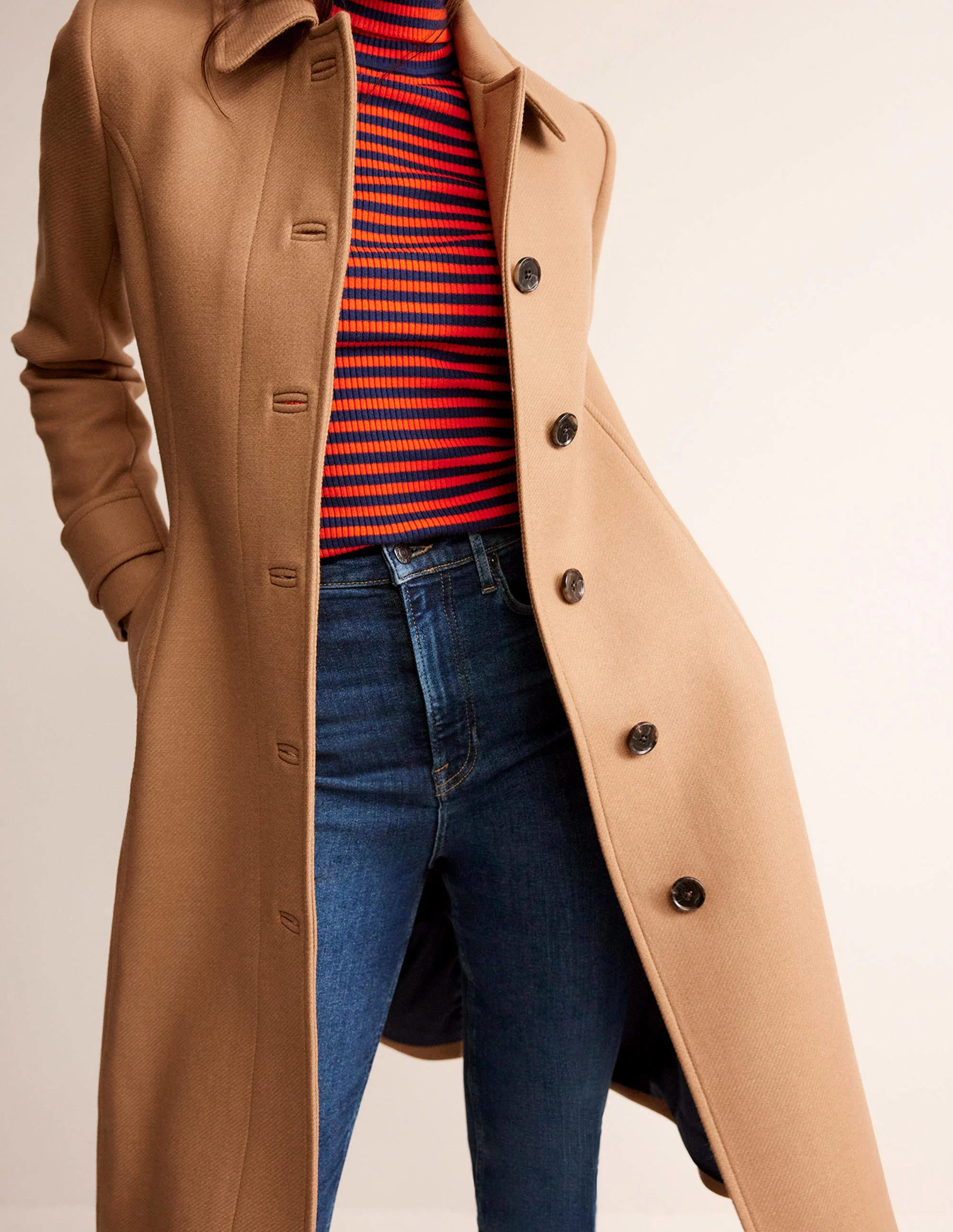 Durham Wool Blend Coat-Camel - Image 2