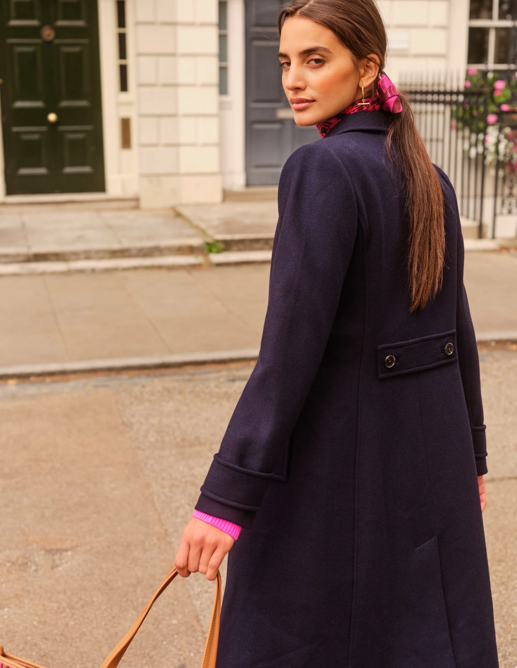 Durham Wool Blend Coat-Navy - Image 6