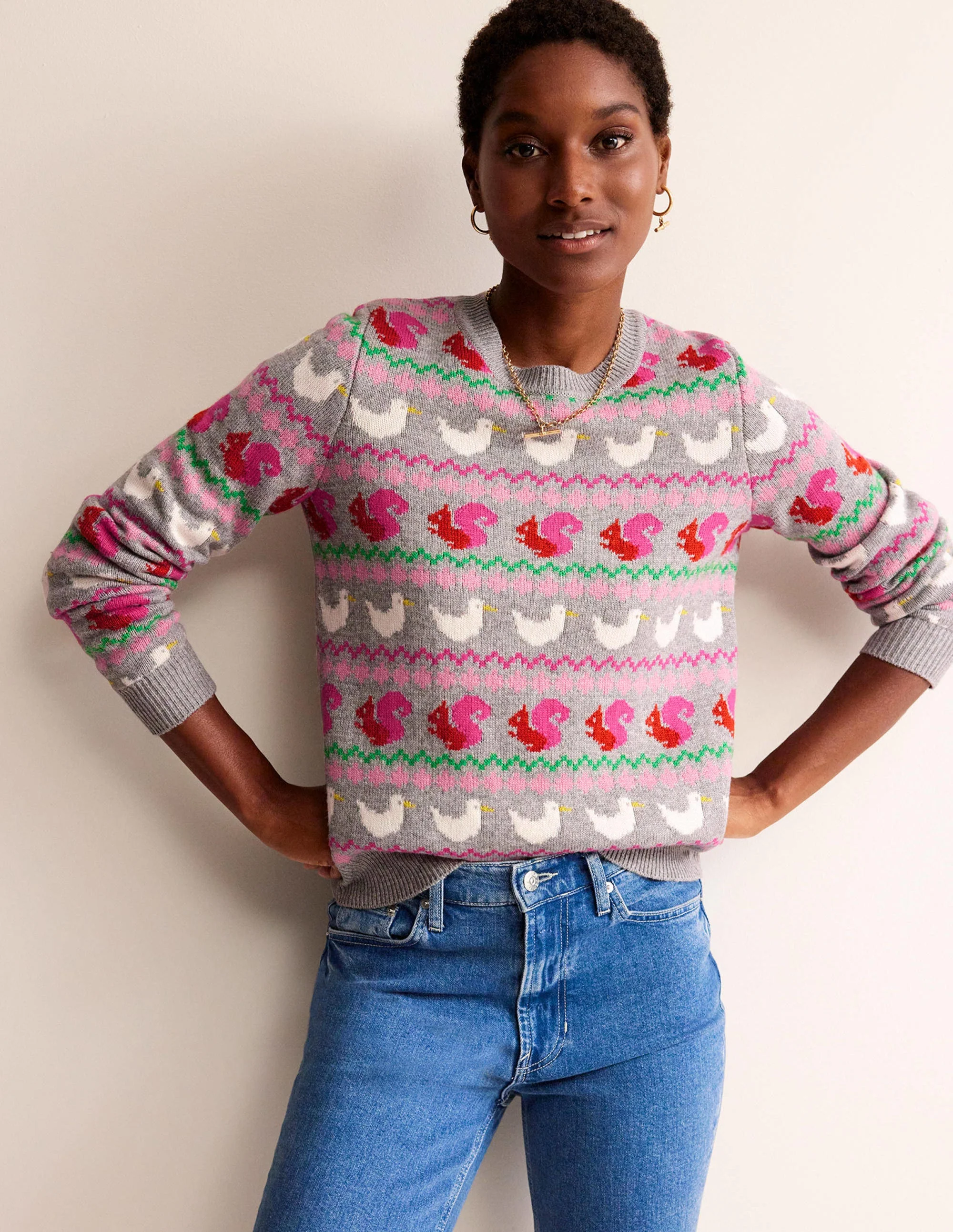Edie Fair Isle Sweater-Nature Lover - Image 4