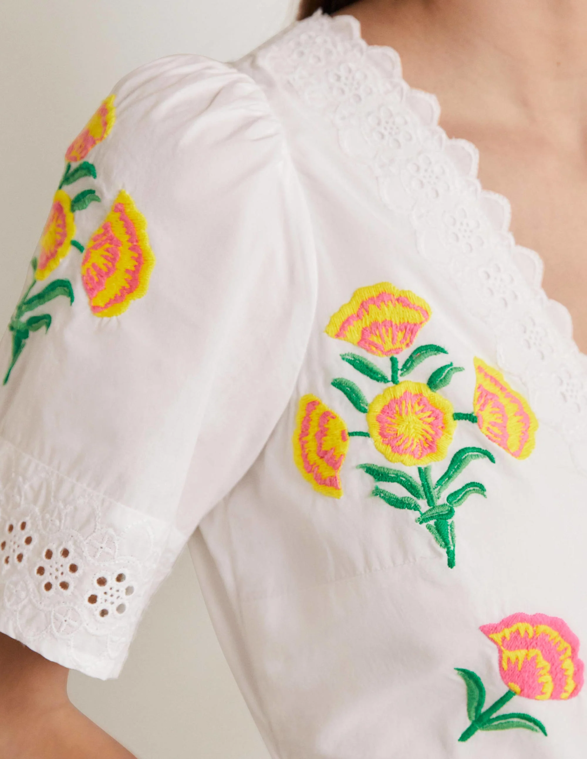 Edith Embroidered Maxi Dress-Ivory - Image 8