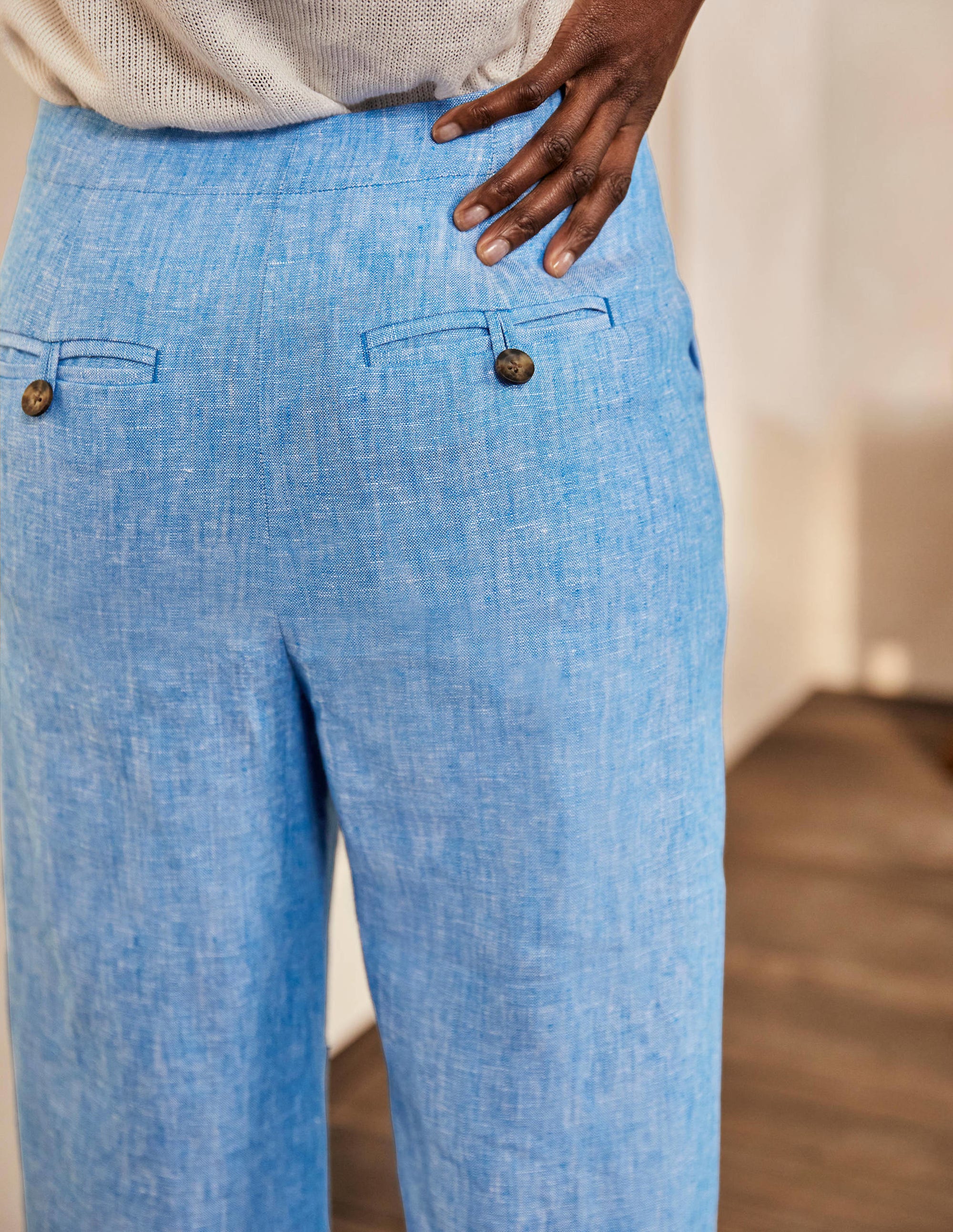 Eldon Linen Pants-Morrocan Blue Tonic - Image 4