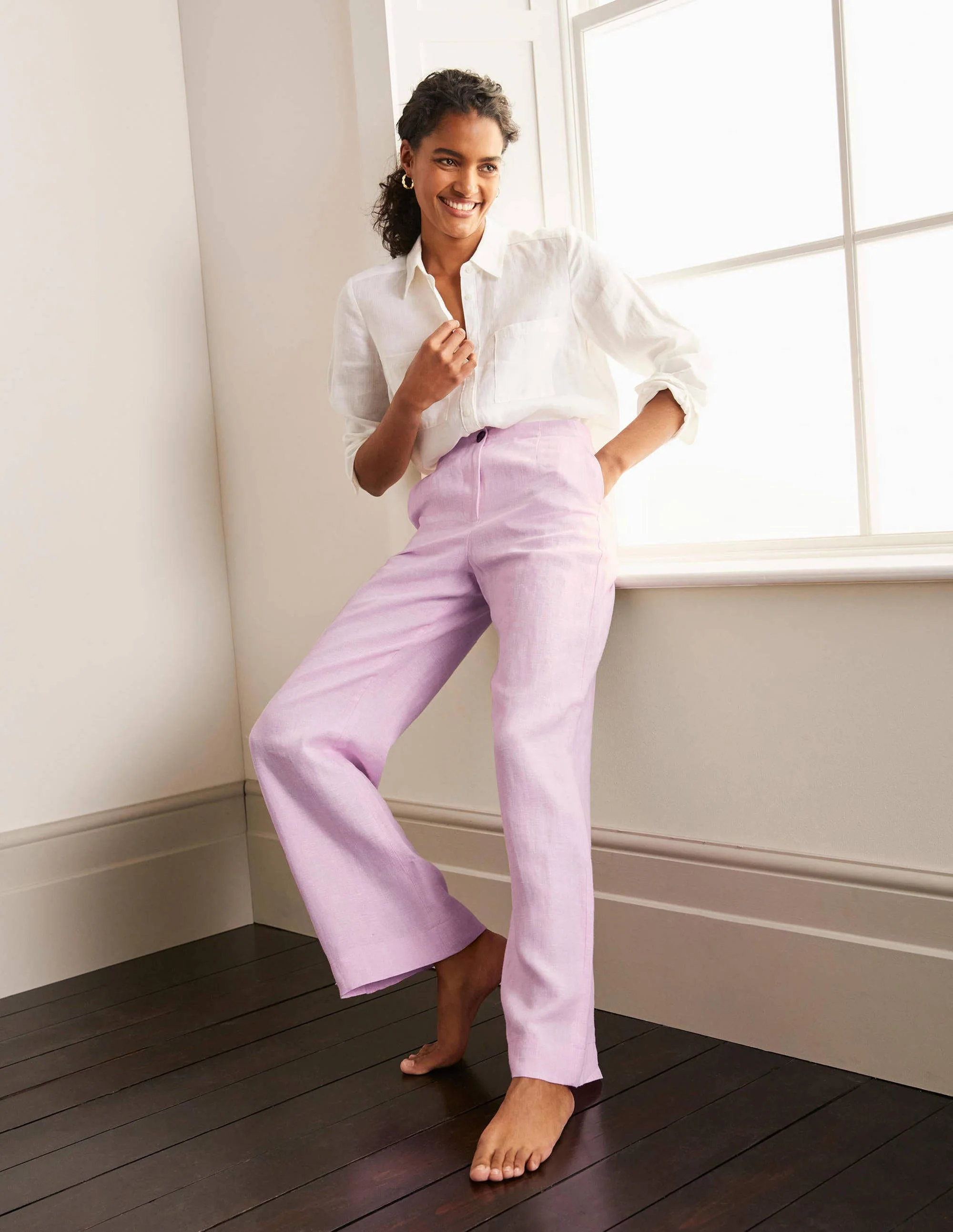 Eldon Linen Pants-Soft Peony Tonic - Image 2