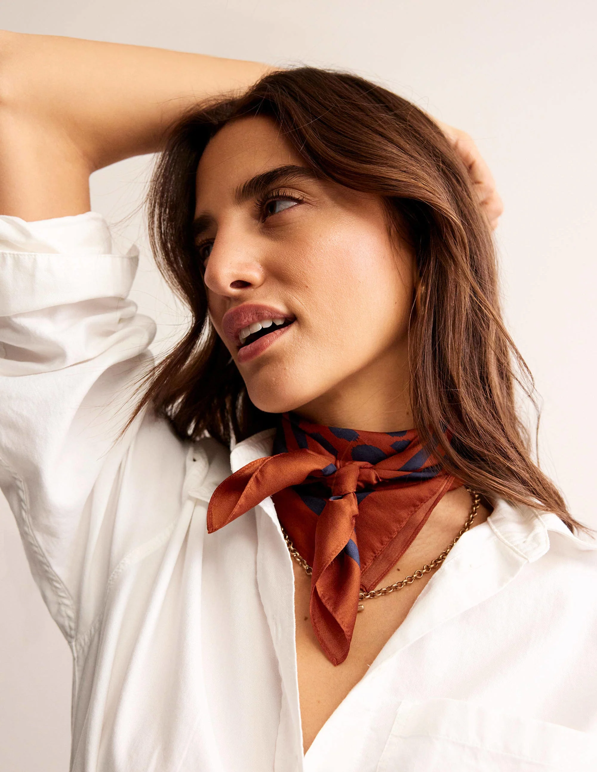 Elisabeth Silk Square Scarf-Animal