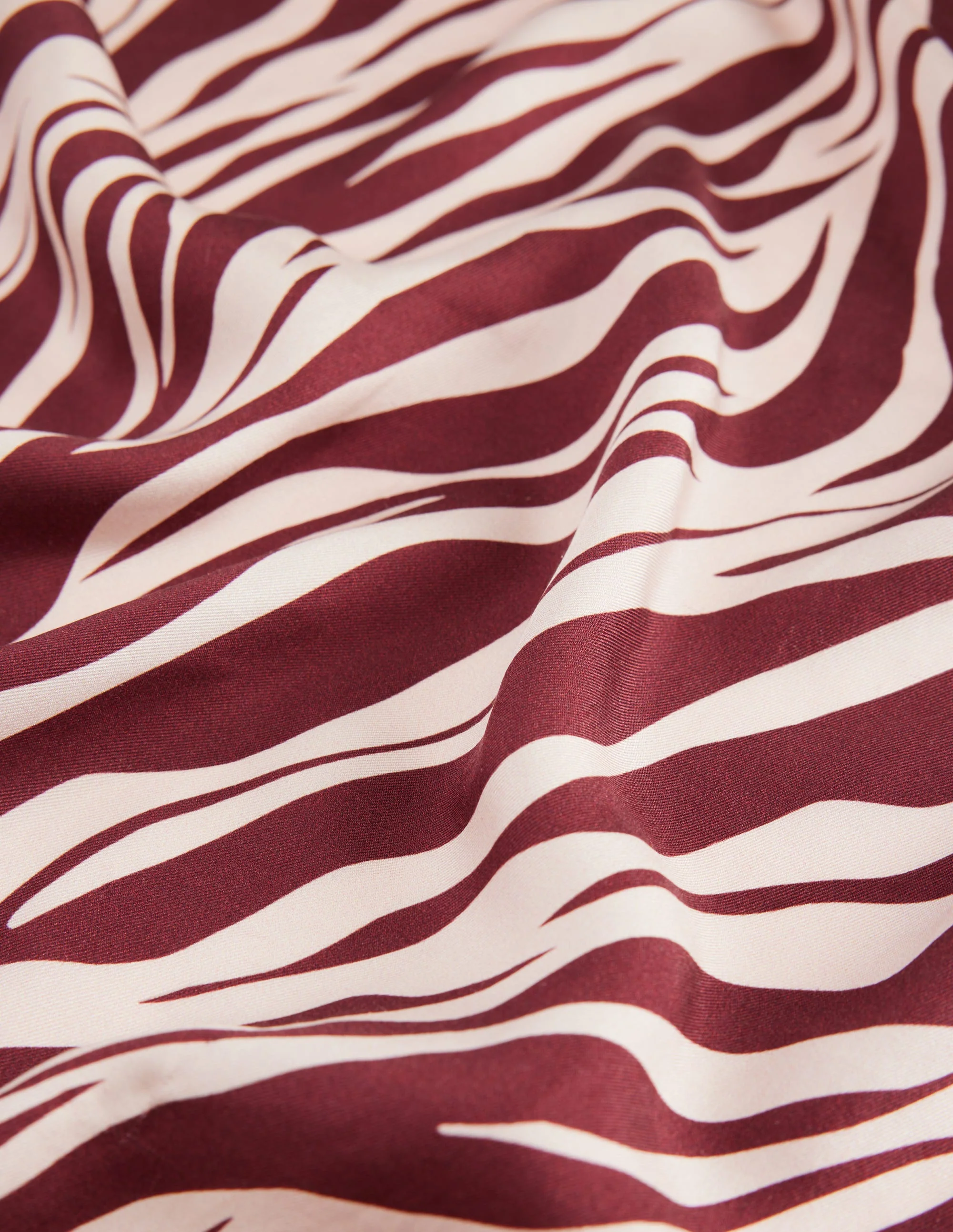 Elisabeth Silk Square Scarf-Chestnut, Zebra Swirl - Image 2