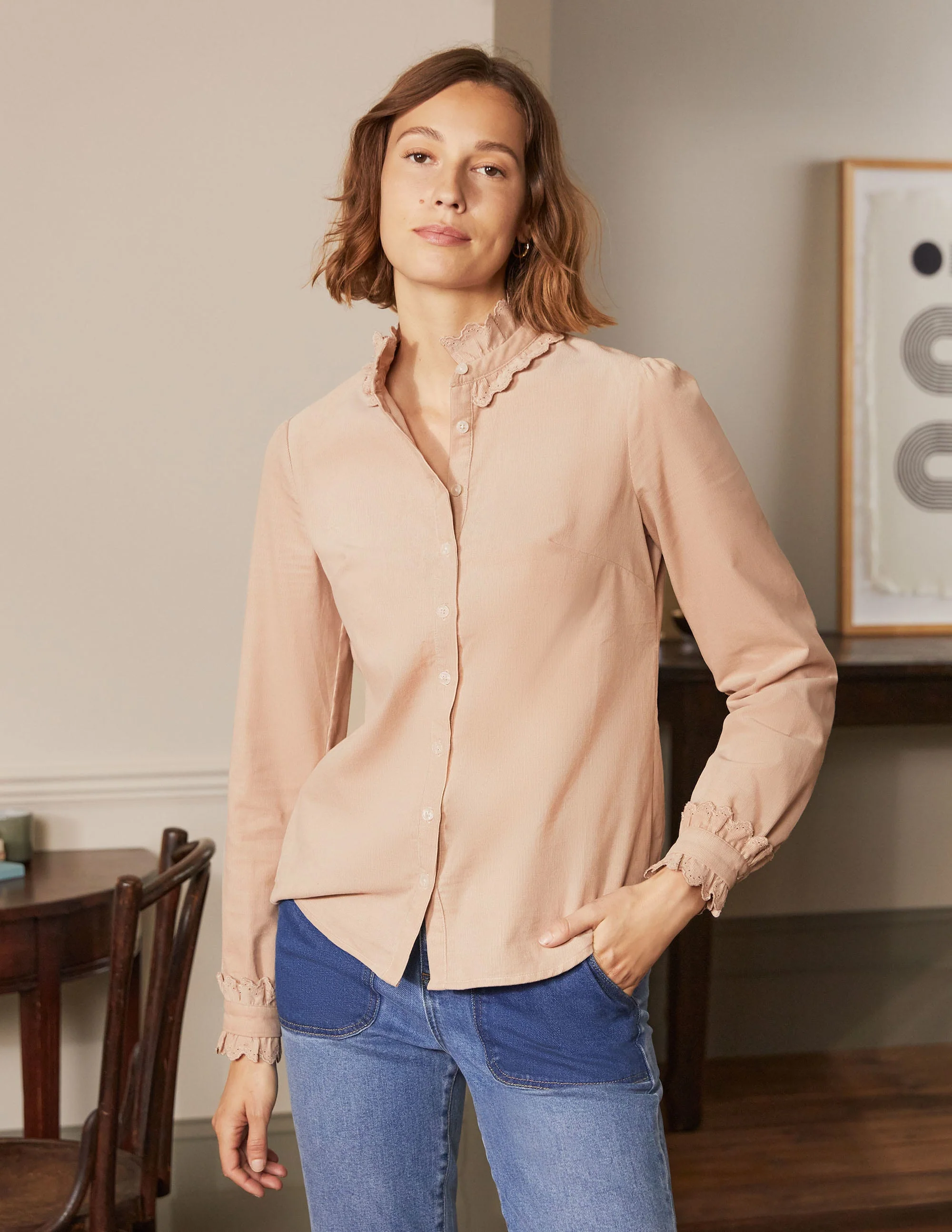 Eliza Broderie Shirt-Popcorn - Image 5