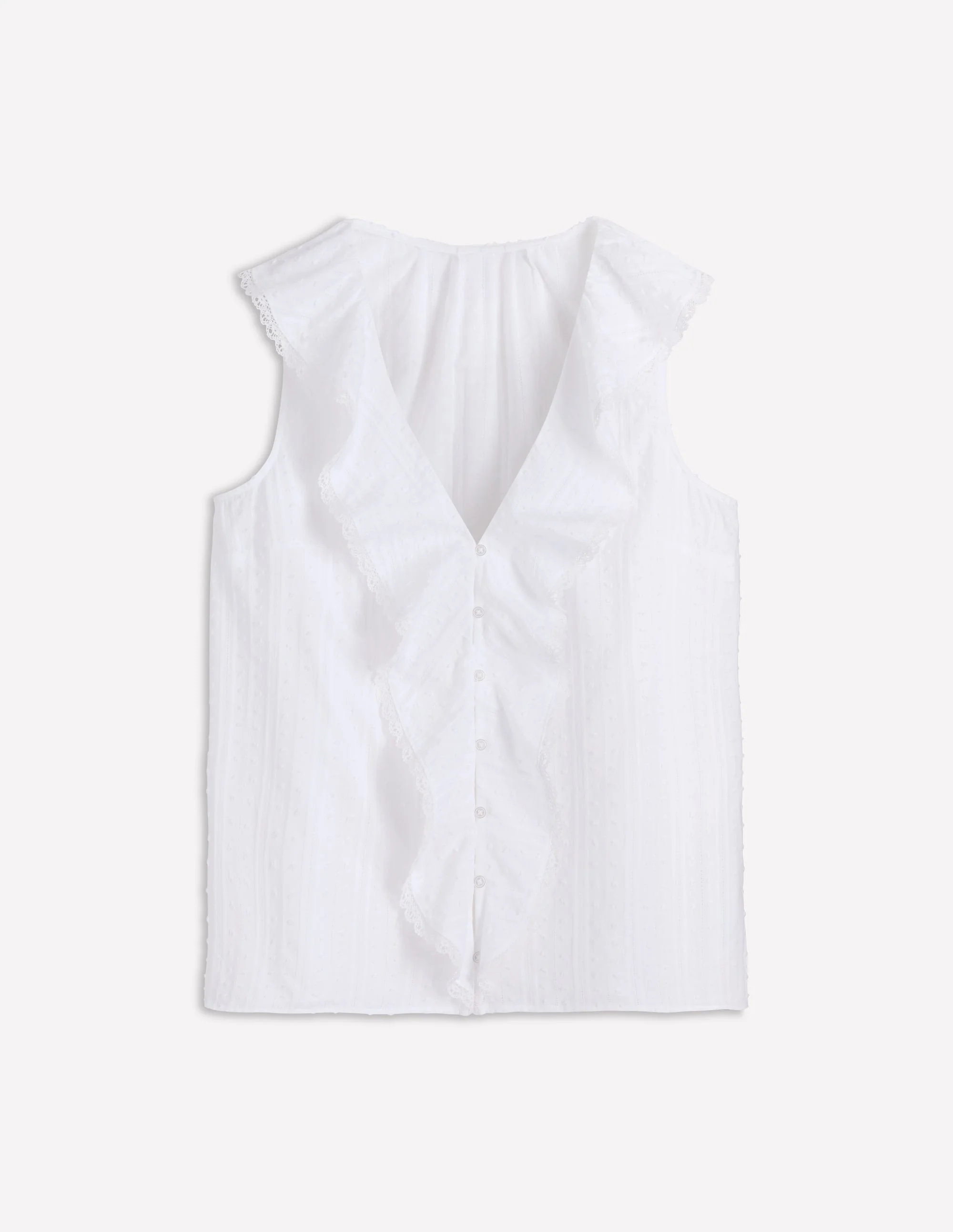 Eliza Sleeveless Top-White - Image 6