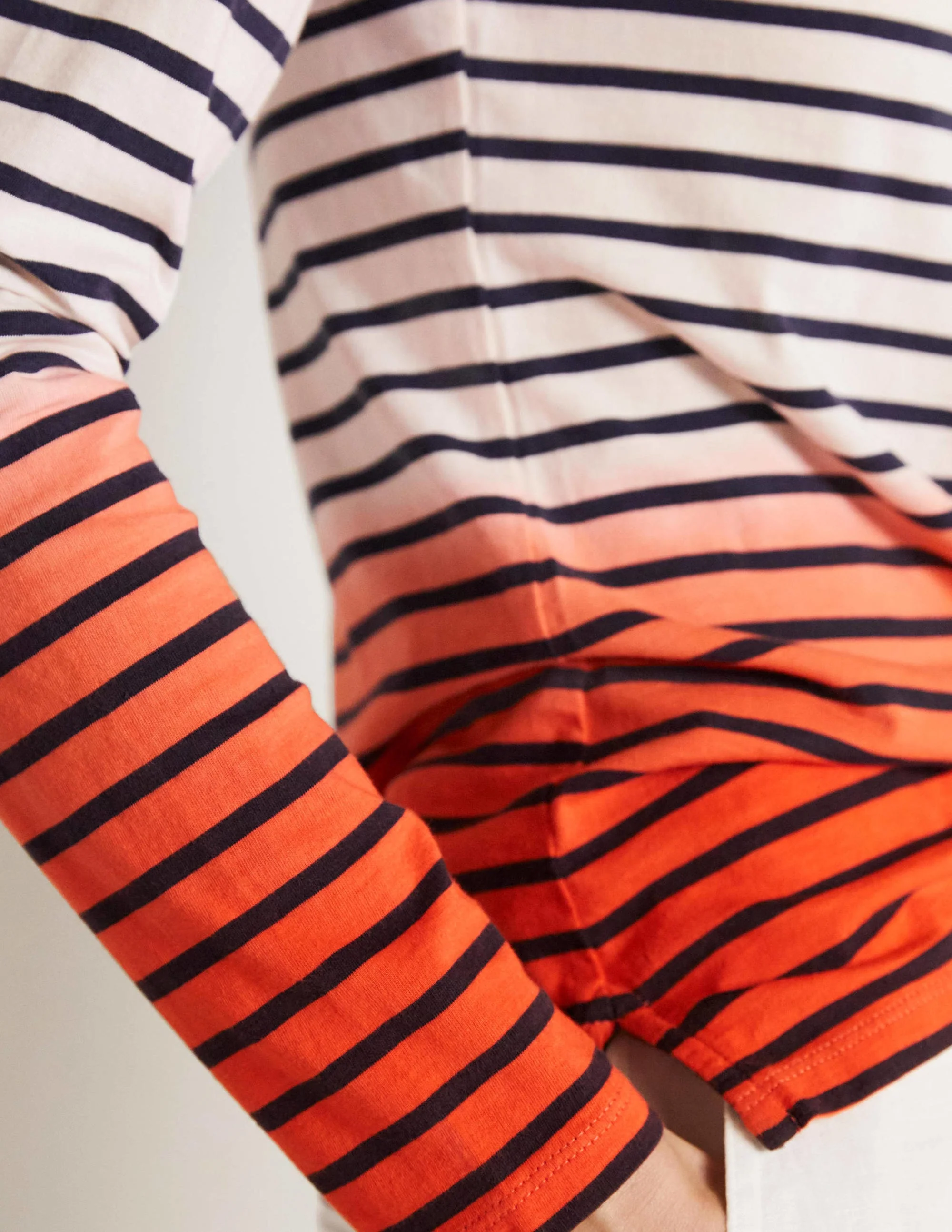 Ella Long Sleeve Breton-Bon Bon/Firecracker Ombre - Image 6