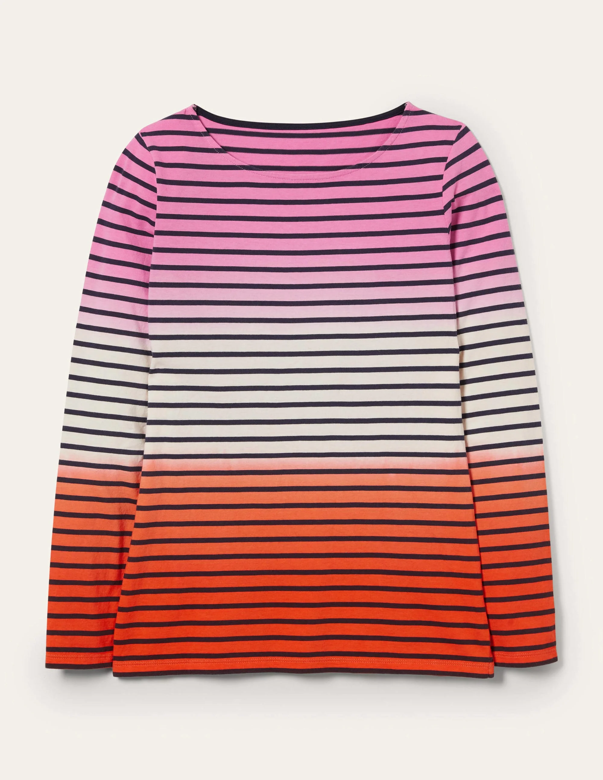 Ella Long Sleeve Breton-Bon Bon/Firecracker Ombre - Image 9
