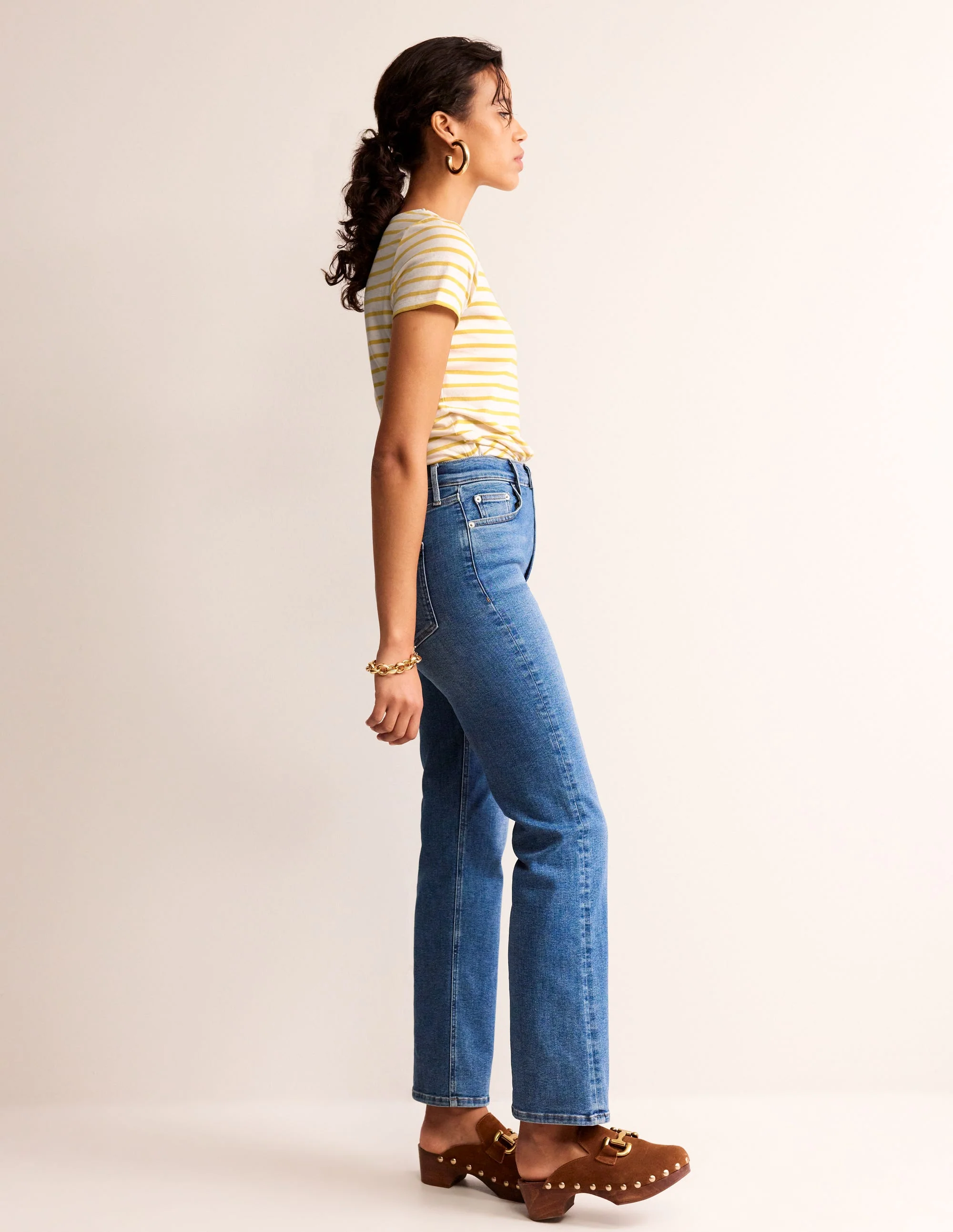 Ella Short Sleeve Breton-Ivory, Passion Fruit - Image 4