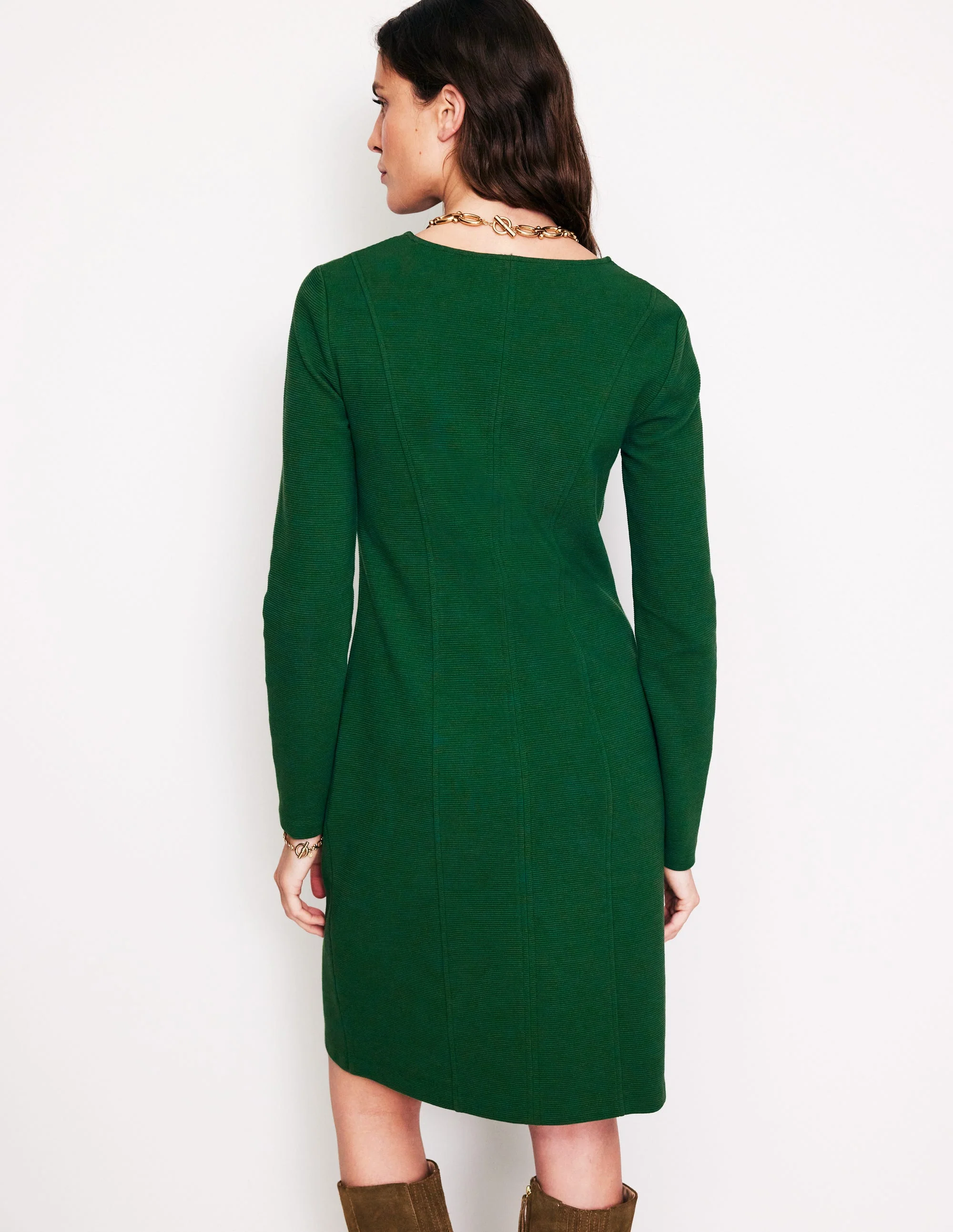 Ellen Ottoman Dress-Pine - Image 3