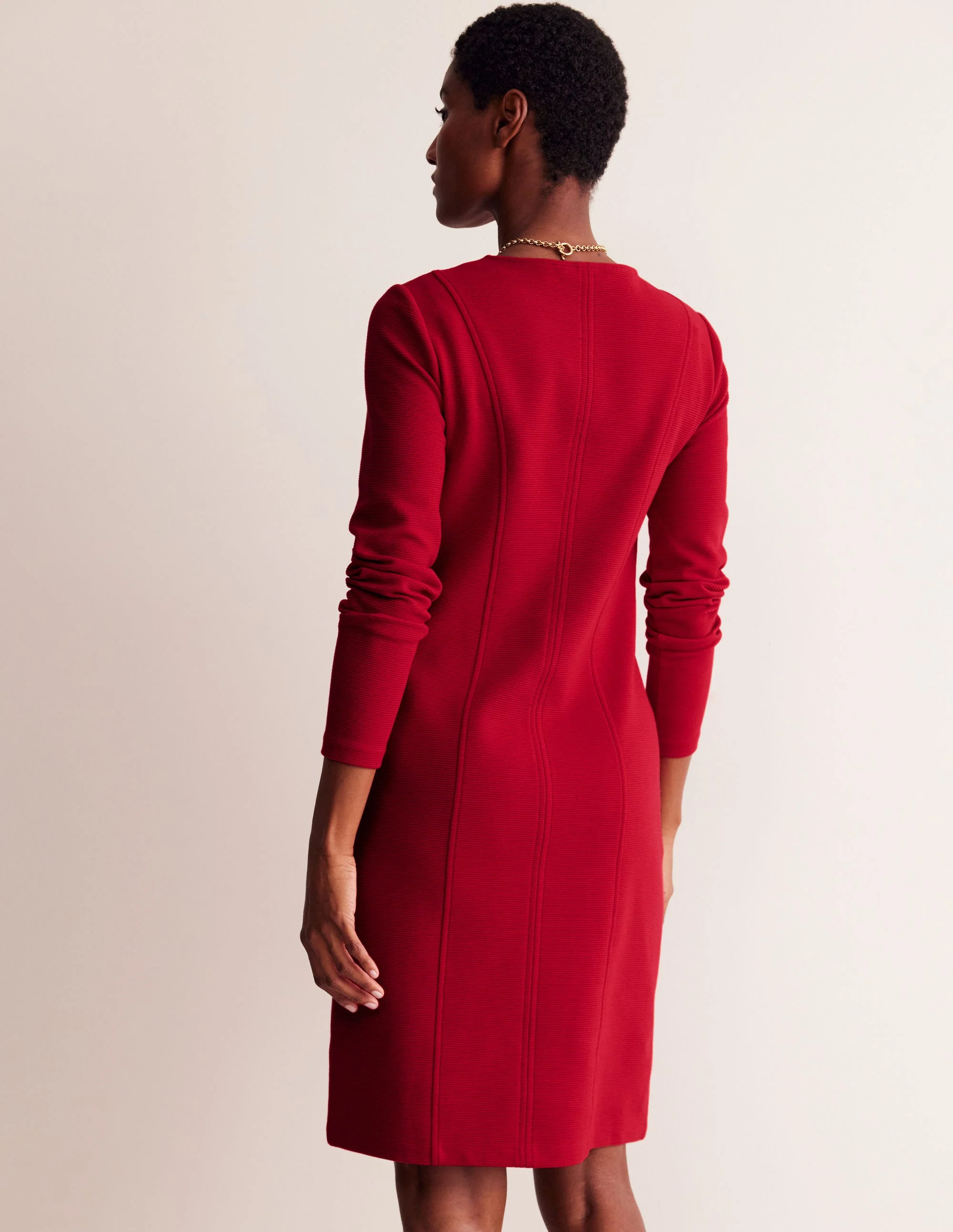 Ellen Ottoman Dress-Salsa - Image 3