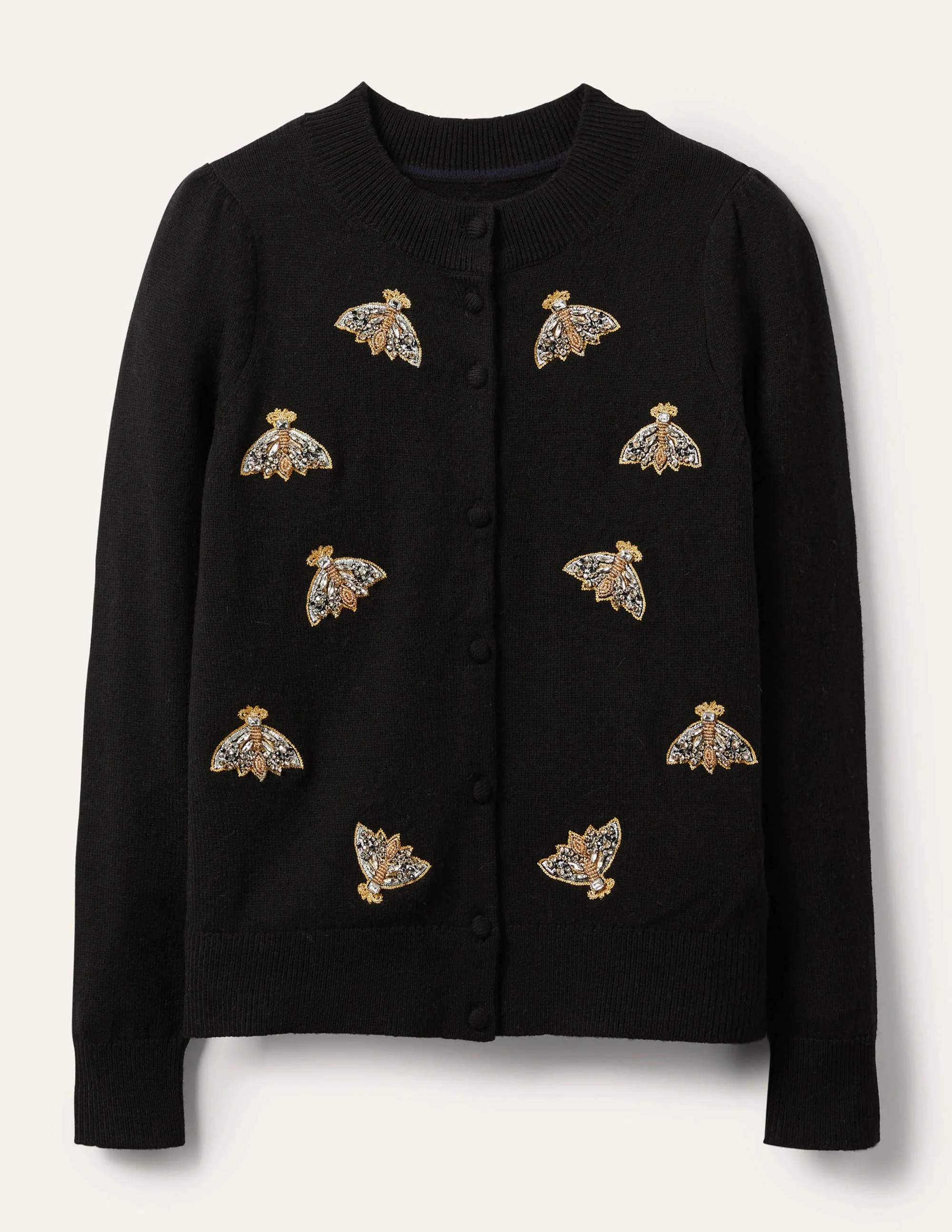 Embellished Cardigan-Black - Image 7