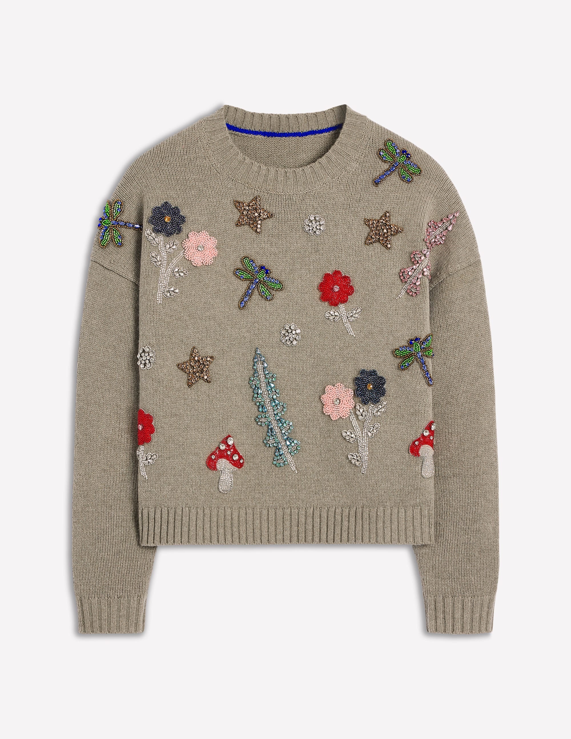 Embellished Sweater-Mink Melange - Image 7