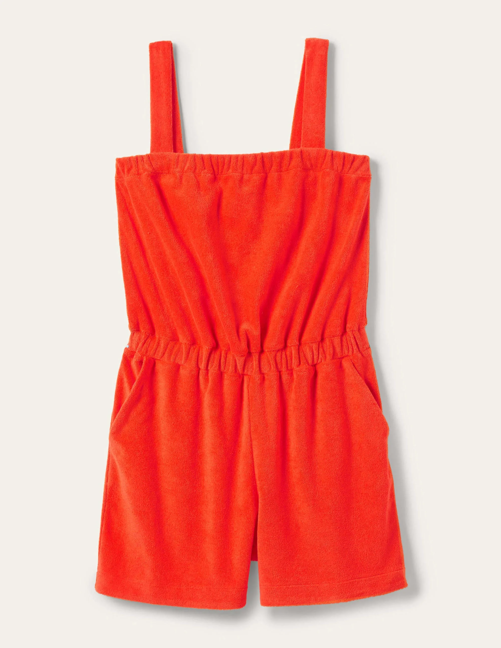 Erica Towelling Romper-Papaya - Image 7