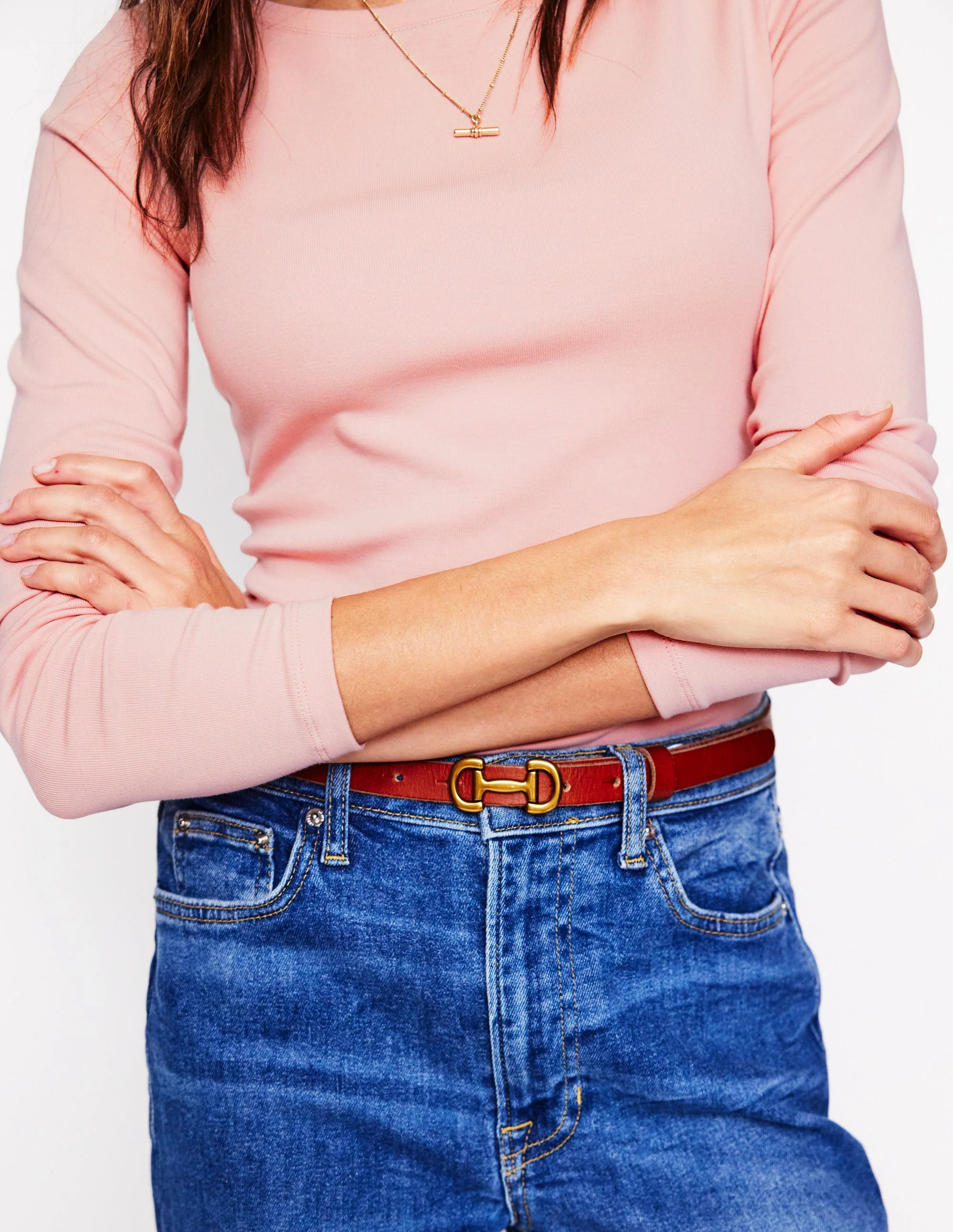 Essential Boat-Neck Jersey Top-Milkshake - Image 4