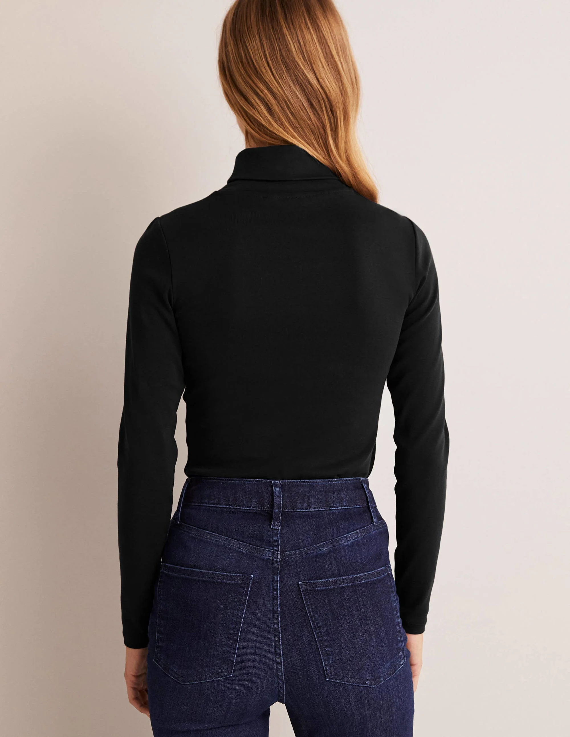 Essential Roll-neck Top-Black - Image 3