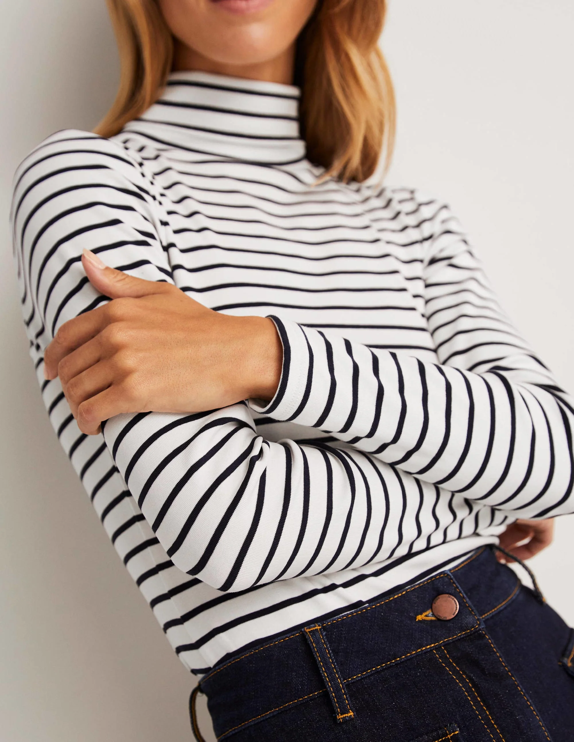 Essential Roll-neck Top-Black - Image 6