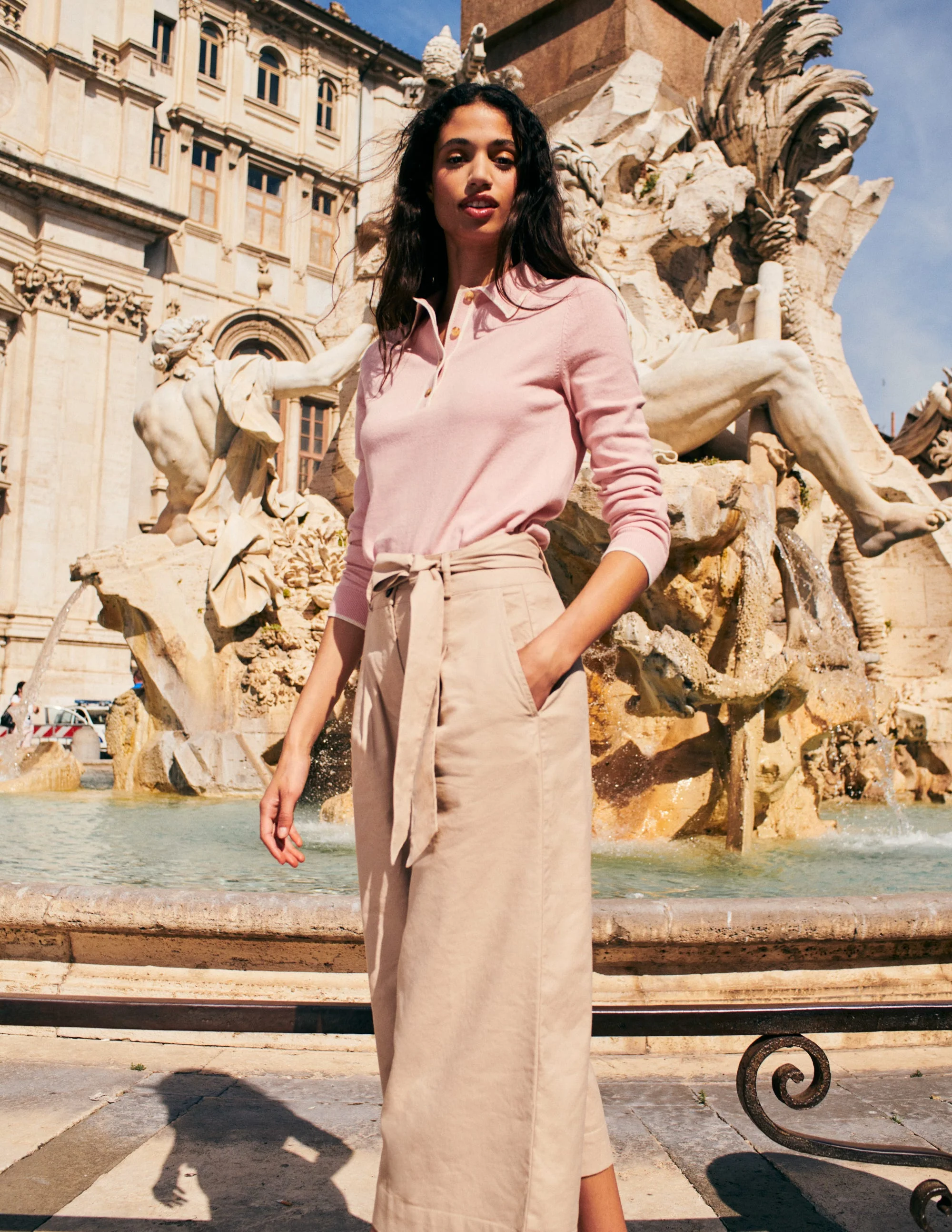 Estelle Henley Sweater-Peachskin - Image 5