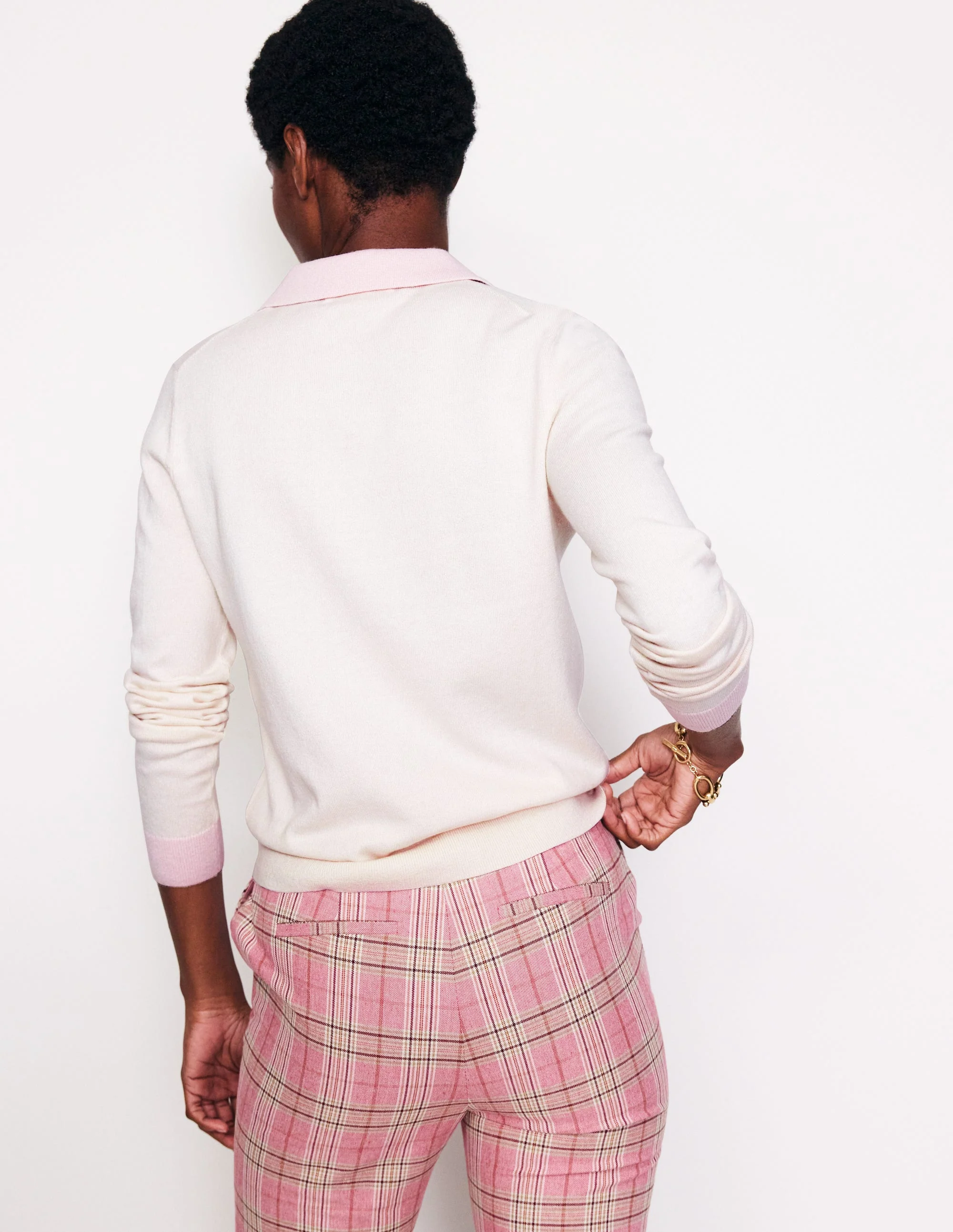 Estelle Henley Sweater-Warm Ivory - Image 3